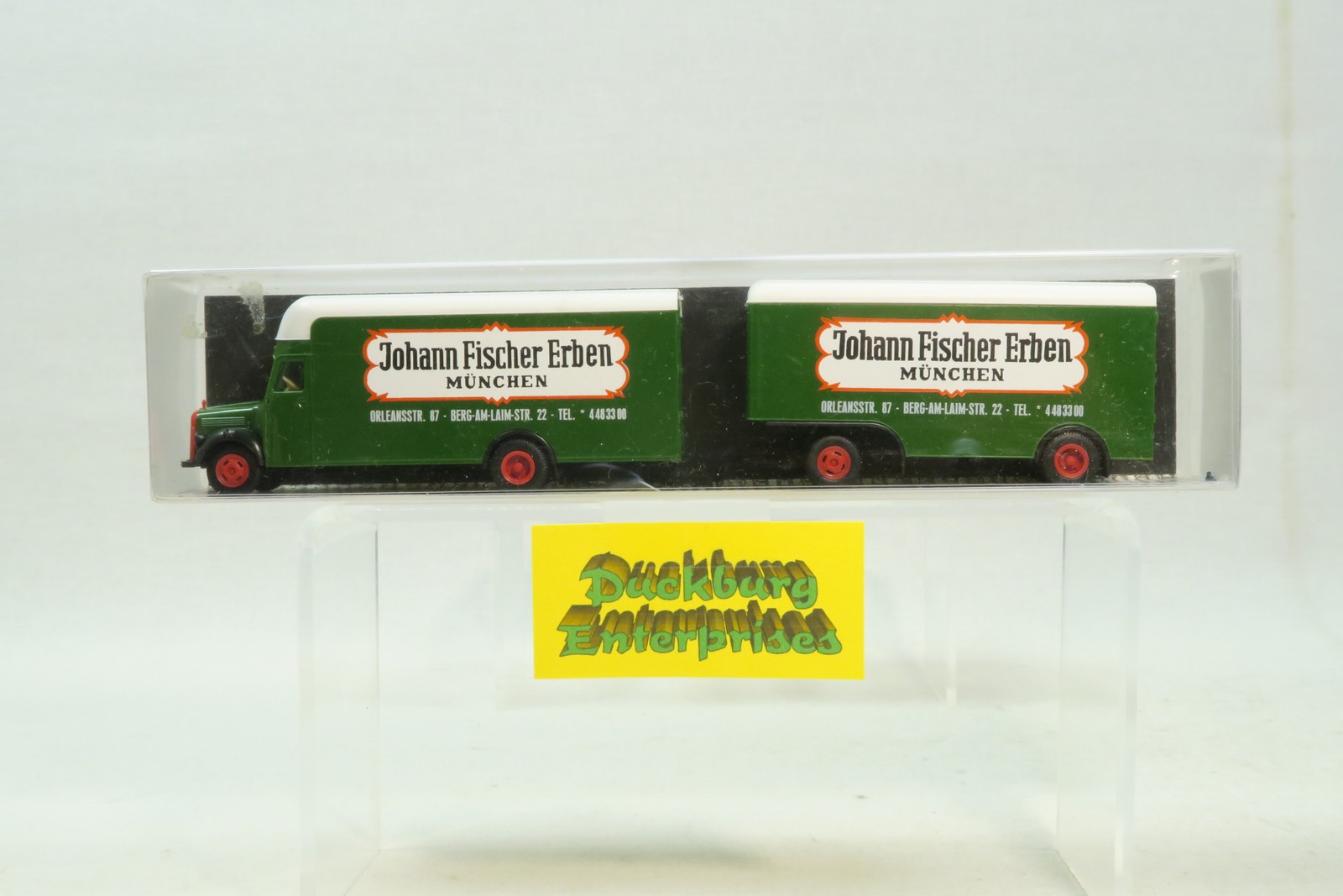 Albedo Herpa 1:87 LKW x Mercedes MB L 311 Kofferzug Joh. Fischer München 185043