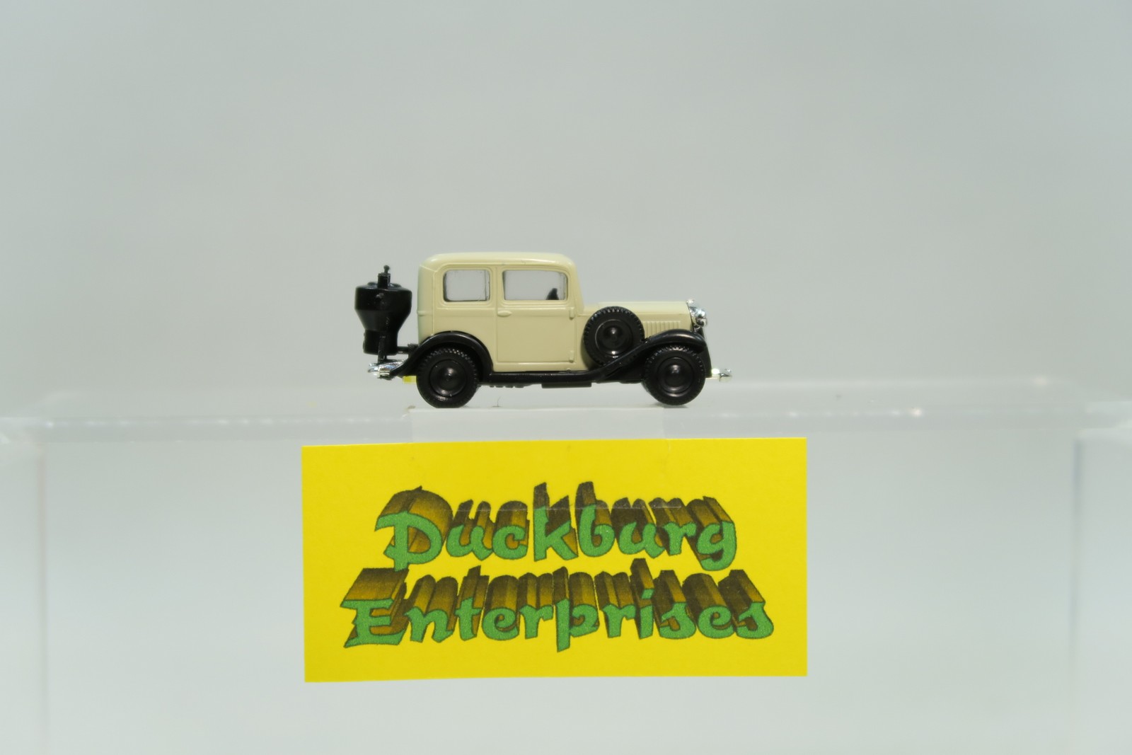 Brekina 1:87 1120 Opel P4 mit Dachträger und Holzvergaser grau in OVP 174045