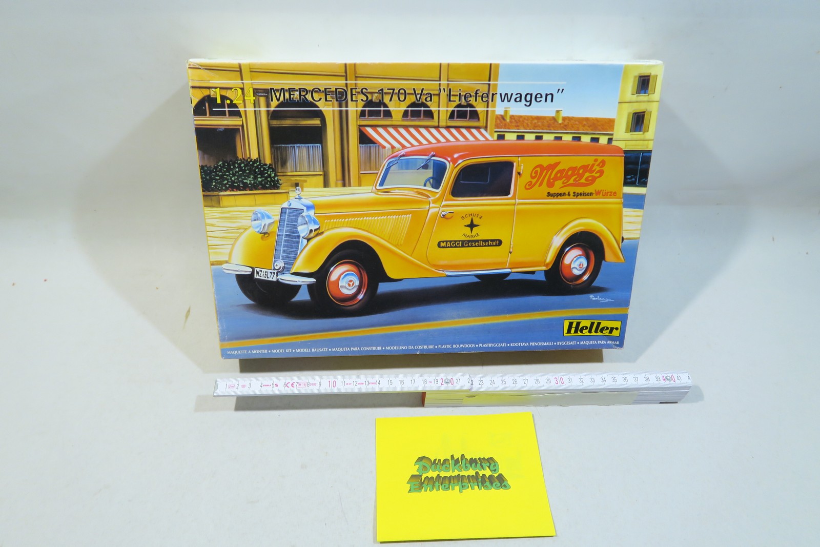 Heller 80736 Mercedes Benz 170 VA Lieferwagen Maggi 1/24 mb14049