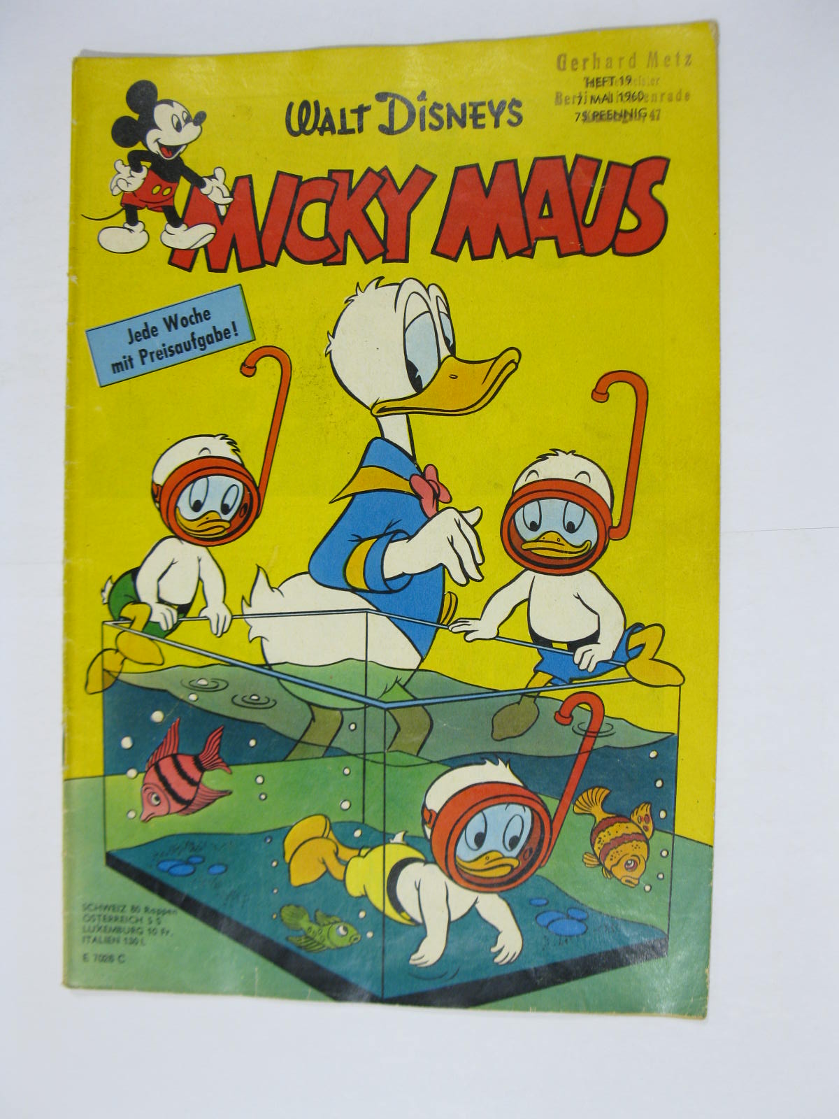 Micky Maus 1960/19 vom 7.5.60  Ehapa im Zustand (2/2-3 NZ, oS). 119451