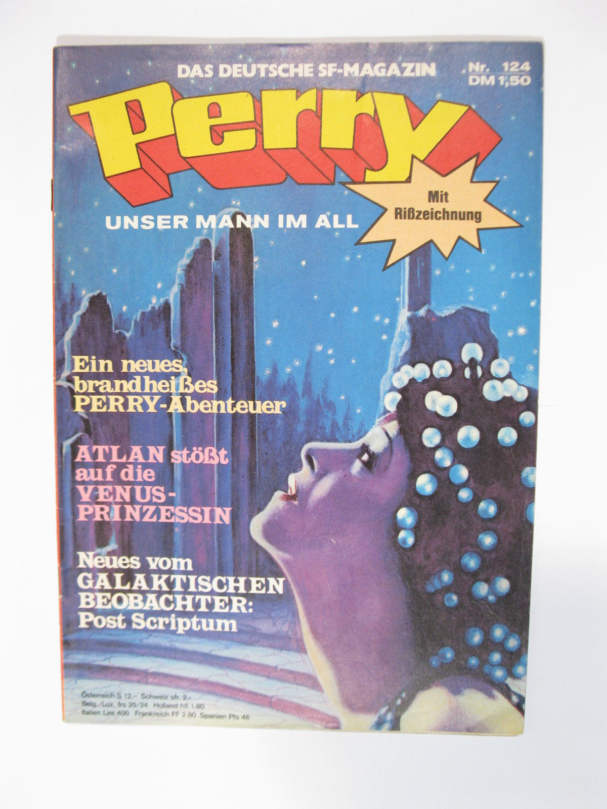 Perry Mann im All  Nr.  124  Moewig Verlag im Zustand (1-2). 73493