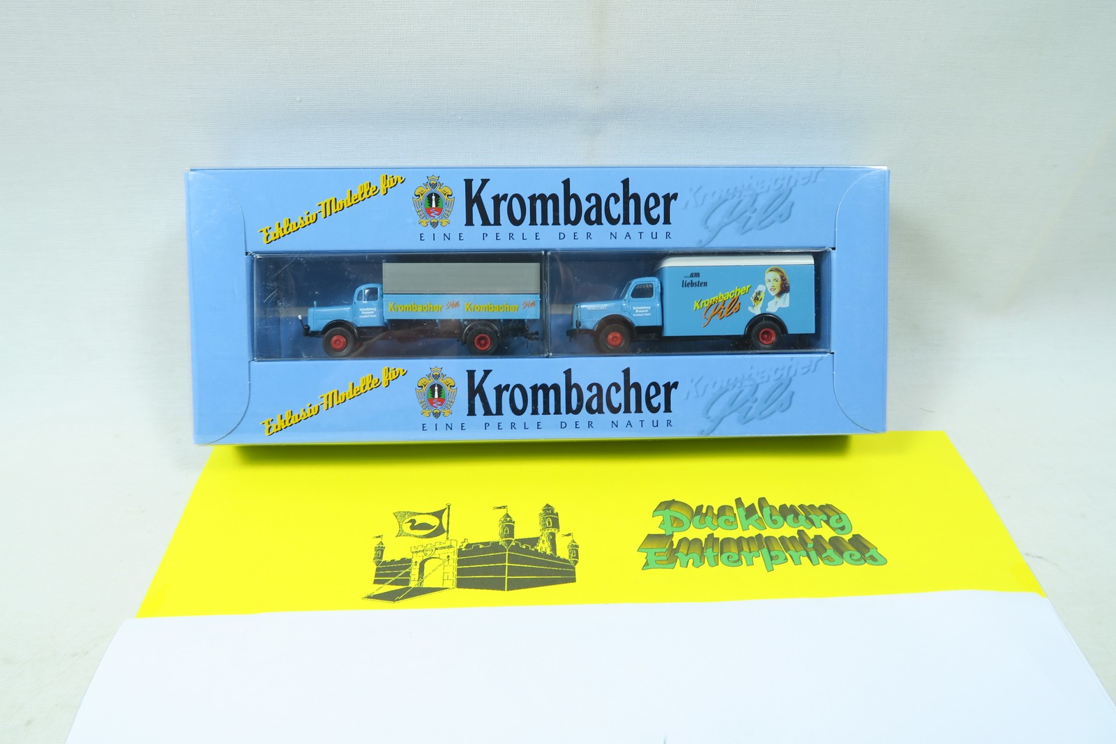 Brekina 2585 Krombacher Henschel HS 140 / MB L 5000 Set in OVP 1:87 185315