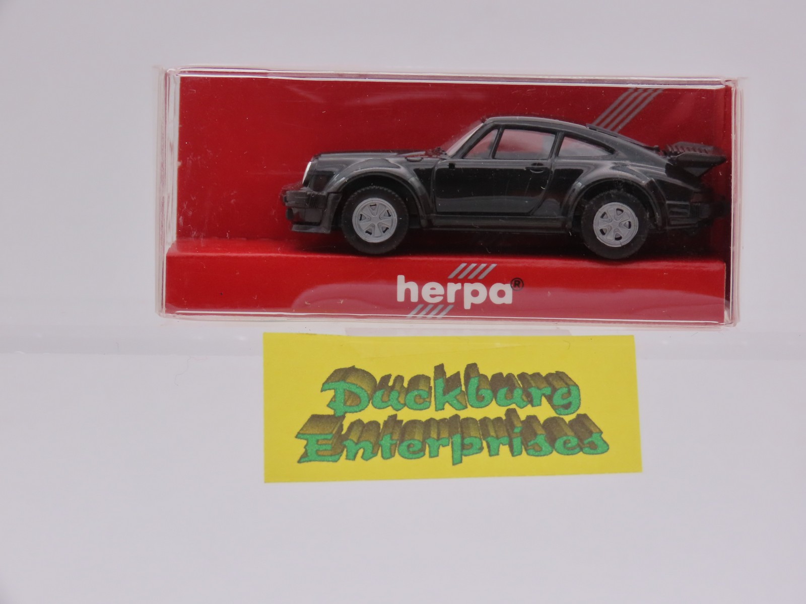 Herpa 020602 Porsche 911 Turbo schwarz in OVP 1:87 186347