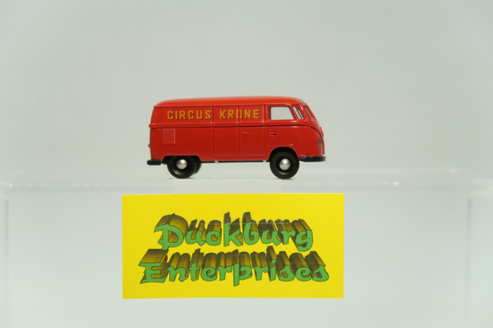 Brekina 1:87 3202 VW T1 Bus Bulli Kastenwagen Circus Krone rot in OVP 173891