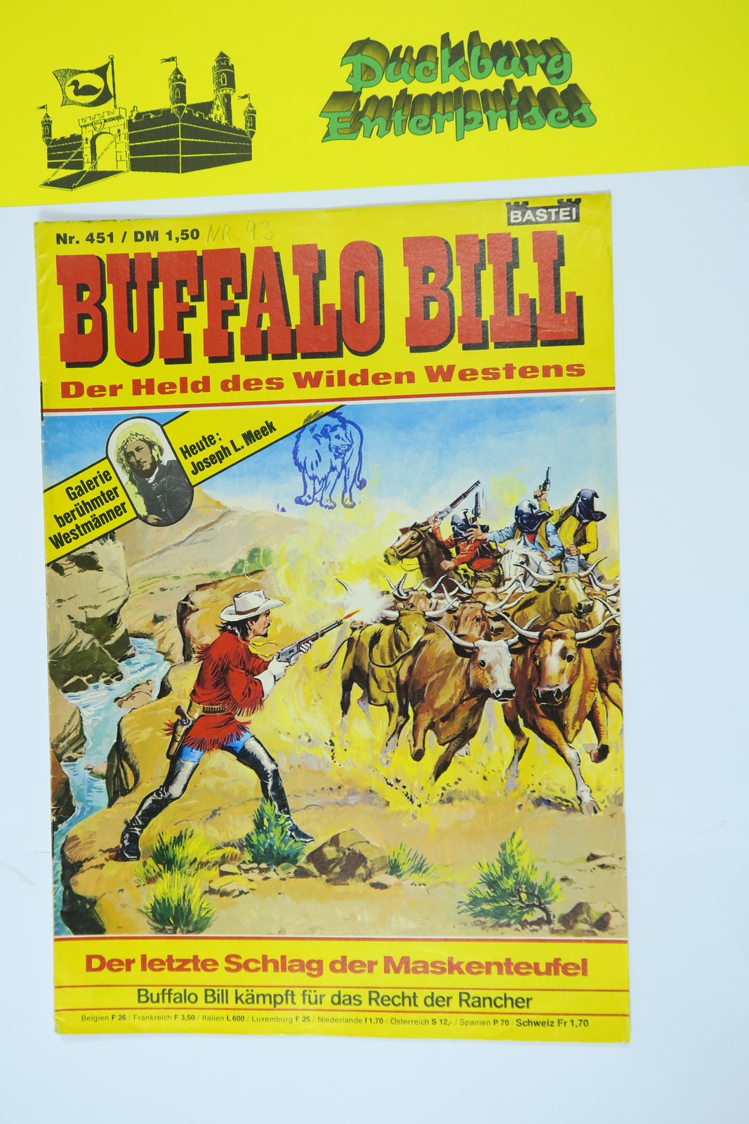 Buffalo Bill Nr. 451  Wäscher Bastei im Zustand (2-3 St). 161267
