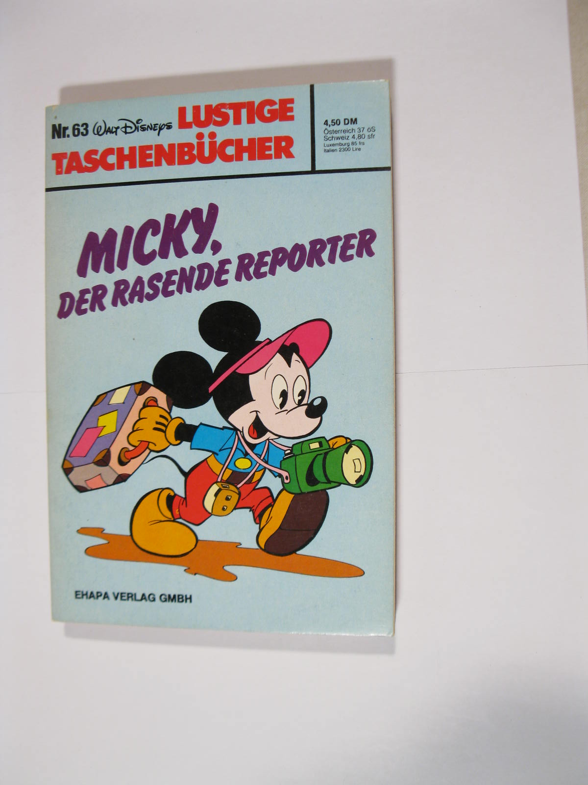 Donald Duck Lustiges Taschenbuch  Nr. 63  ERSTAUFLAGE Ehapa Z (1). 116223