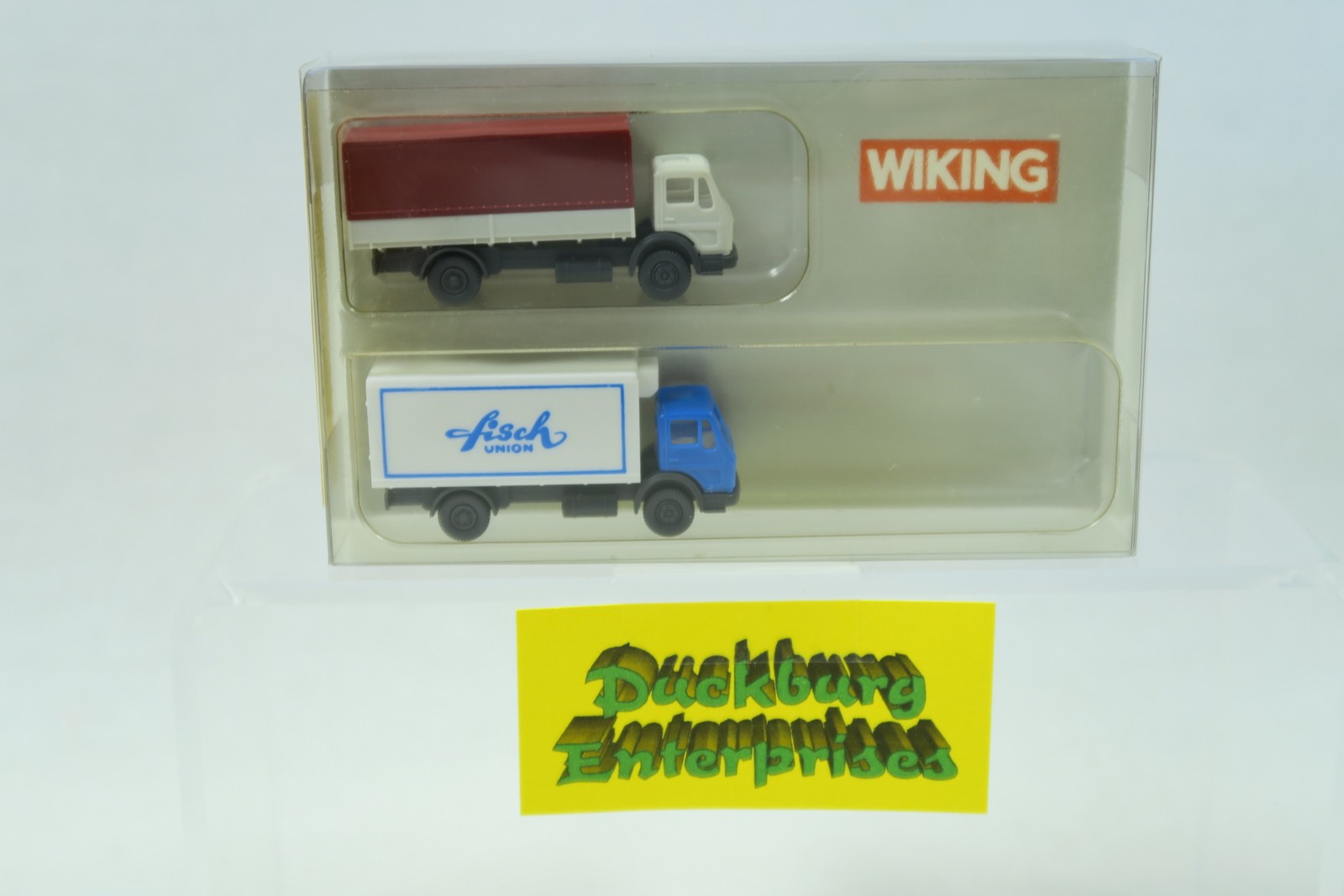 Wiking 1:160 LKW 90942 MB LKW mit Koffer und Pritsche Fisch Union in OVP 168749