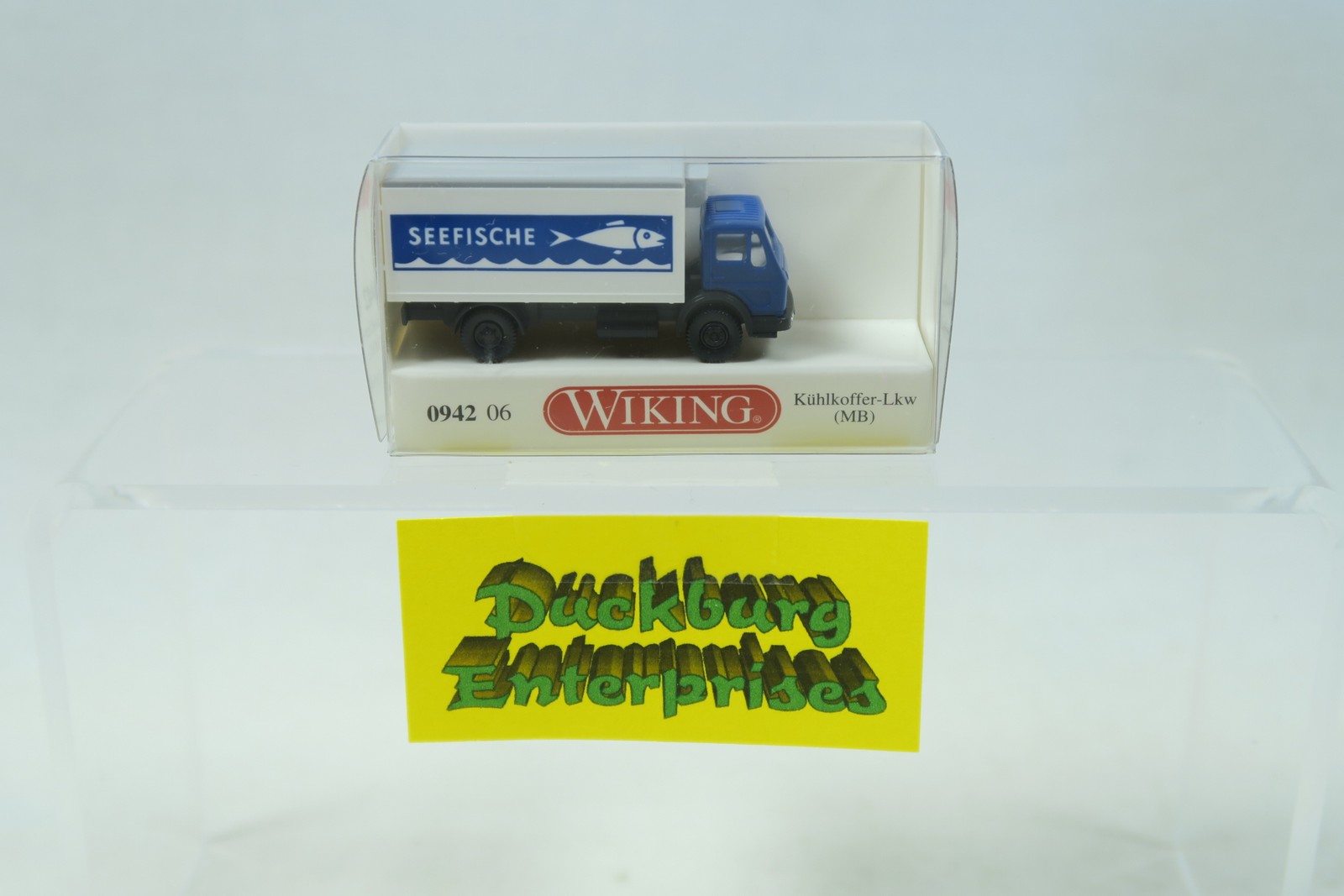 Wiking 094206 MB Kühlkoffer LKW Seefische weiß blau in OVP 1:160 166179