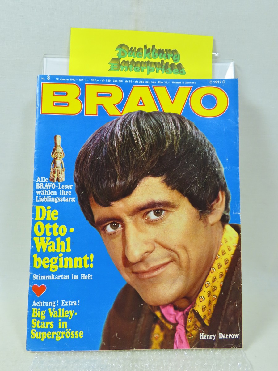 Bravo 1970 / 3 vom 12.1.1970Henry Darrow, Big Valley, Helga Anders, Gibb 159393