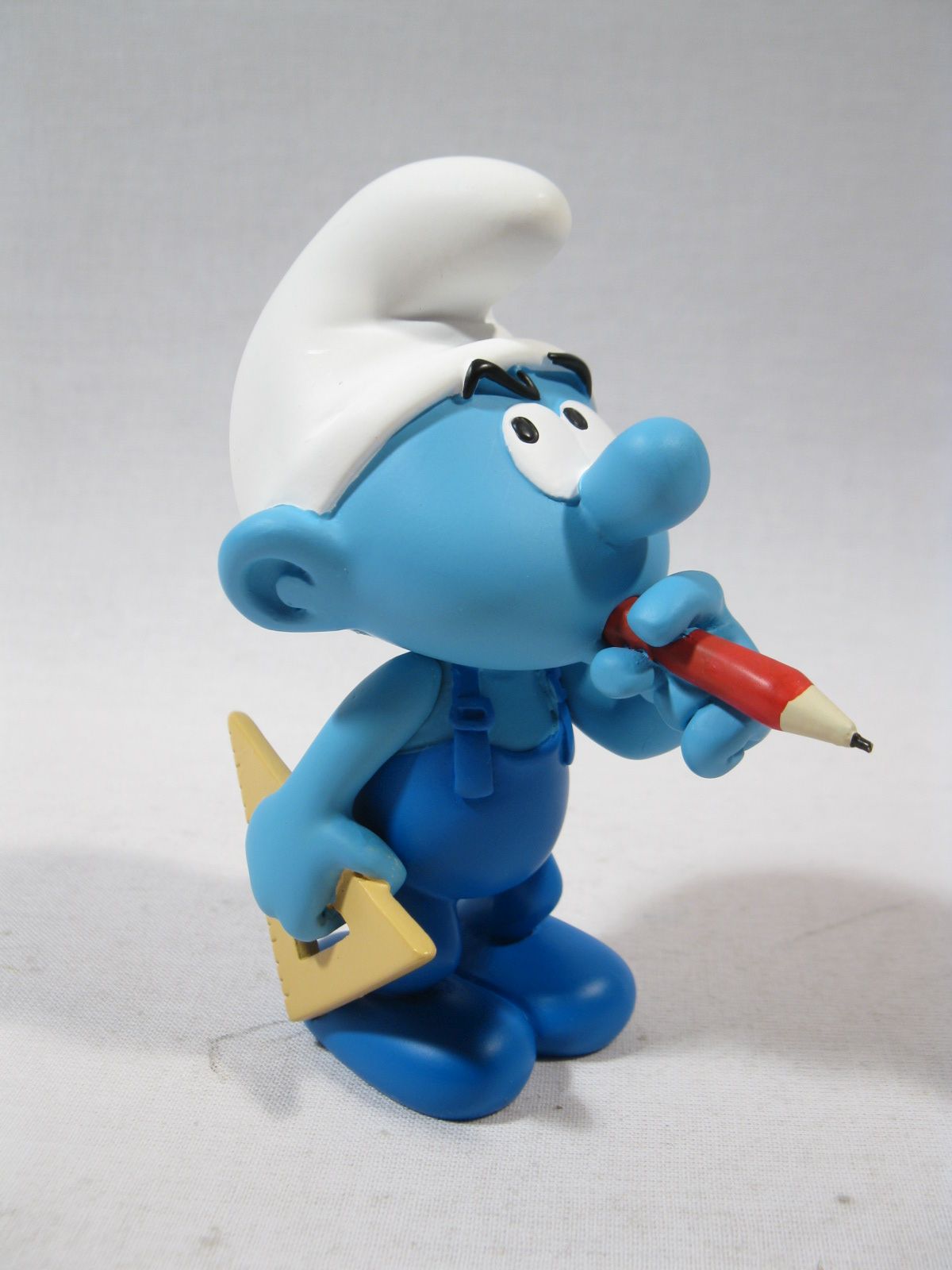 Kunstharz Schlumpf  Handwerker  Plastoy  resin smurf puffi  p178