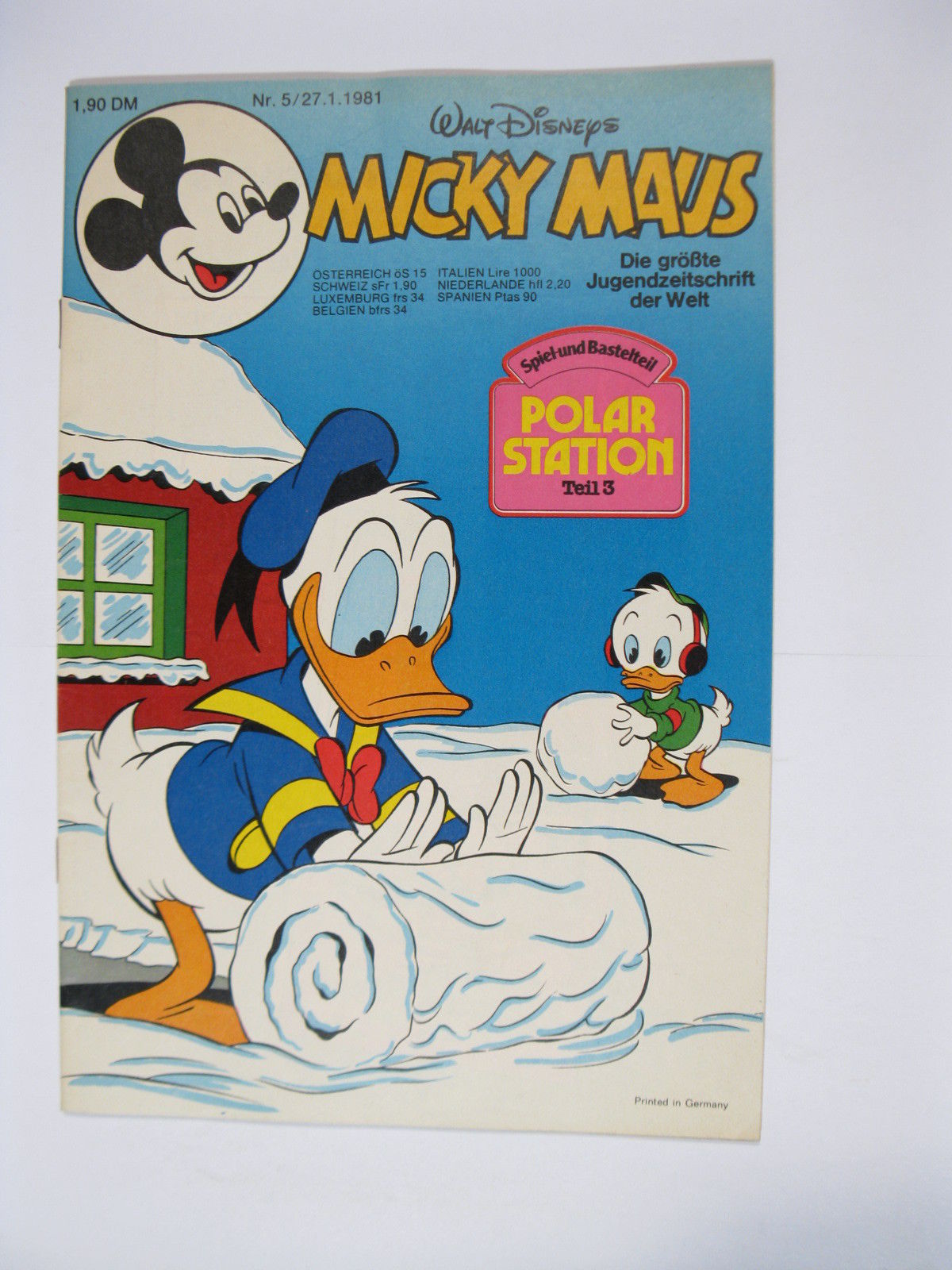 Micky Maus 1981/ 5  Originalheft vom 27.1.81 im Z (1). 77749