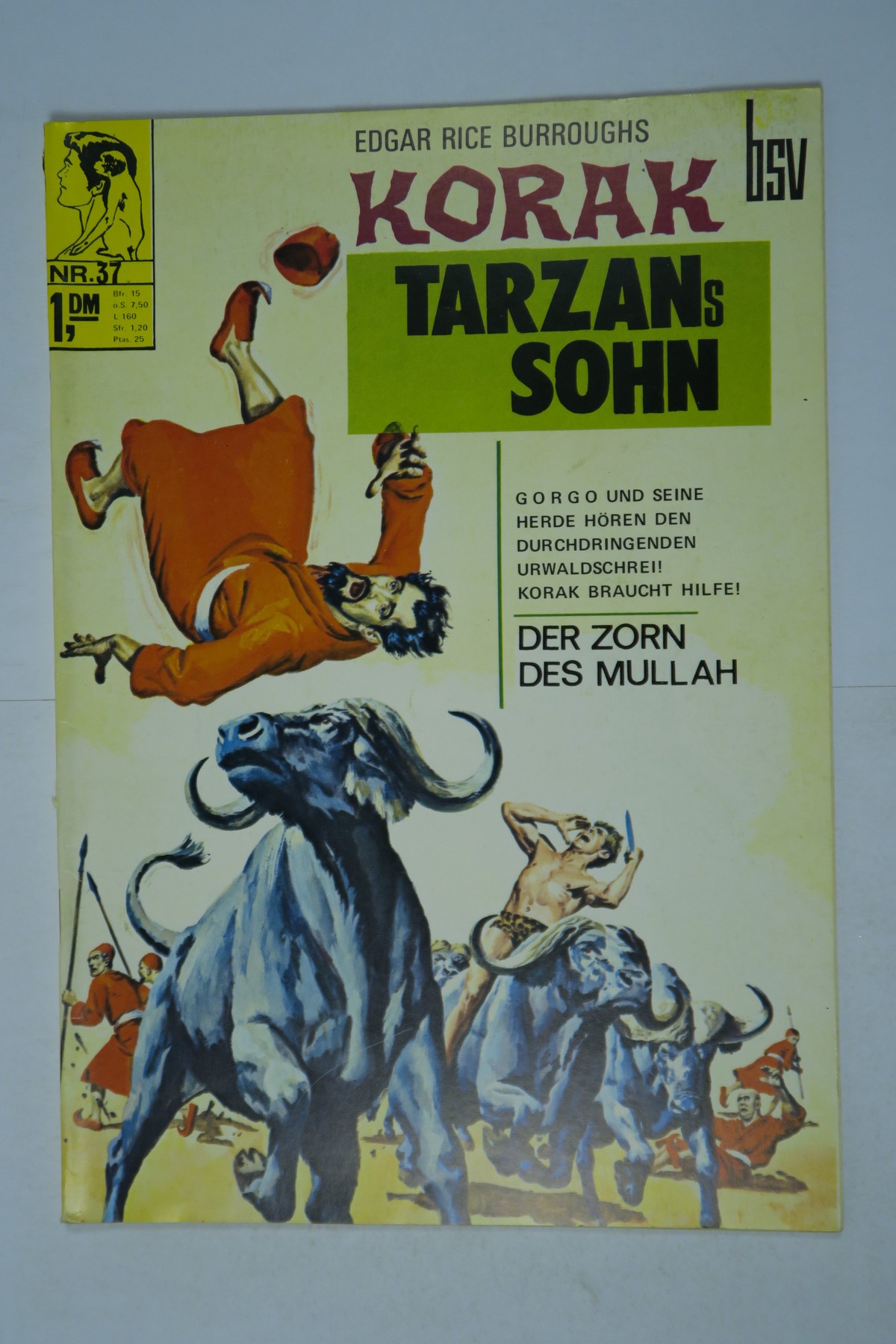 Korak, Tarzan Sohn Nr.  37  BSV im Zustand (1-2). 140575