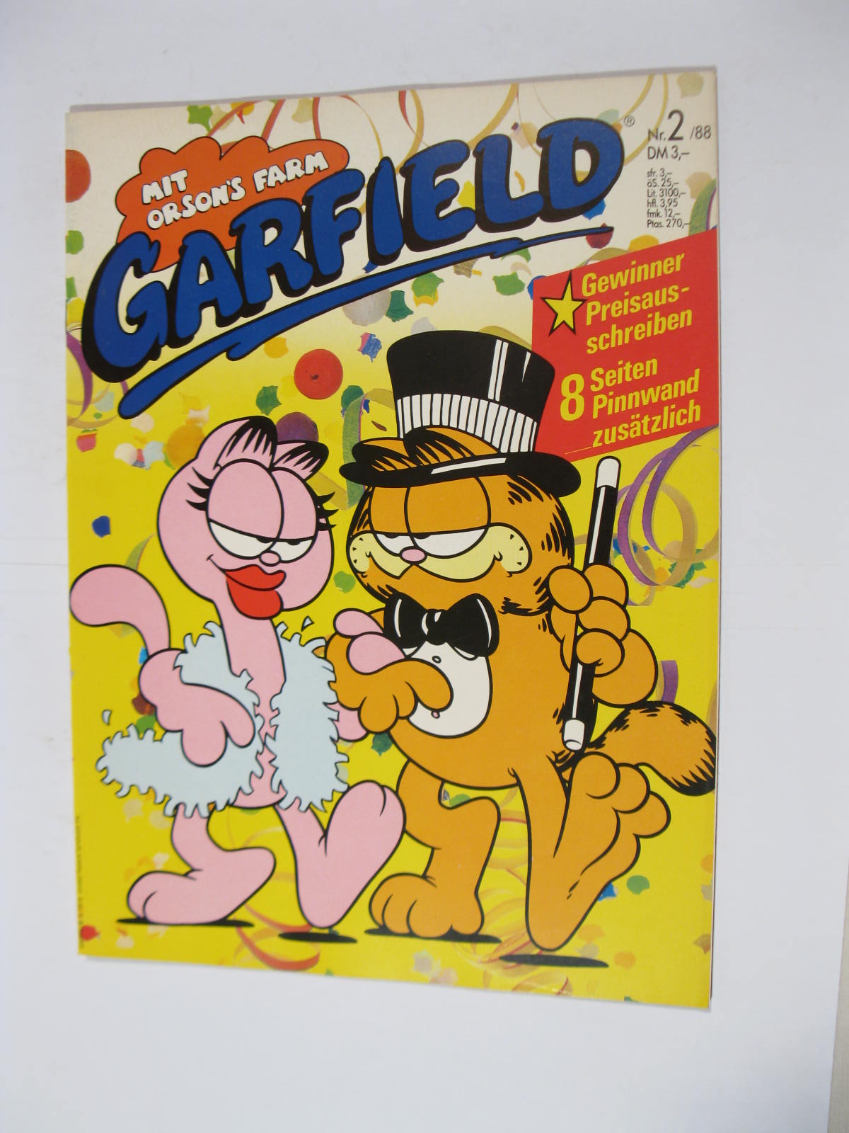 Garfield GbÜ Nr. 1988/ 2  Bavaria Vlg. im Z (0-1). 111253