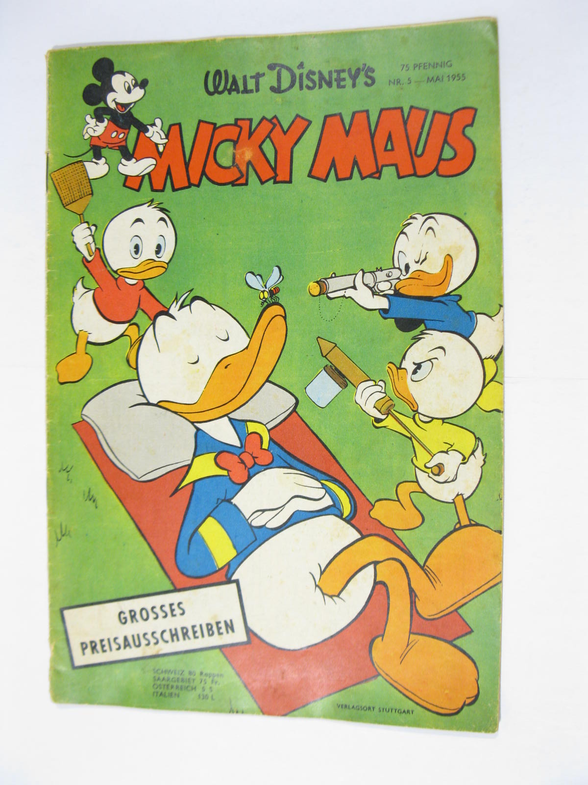 Micky Maus 1955/ 5 vom Mai 1955  Ehapa im Zustand (2/2-3). 119085