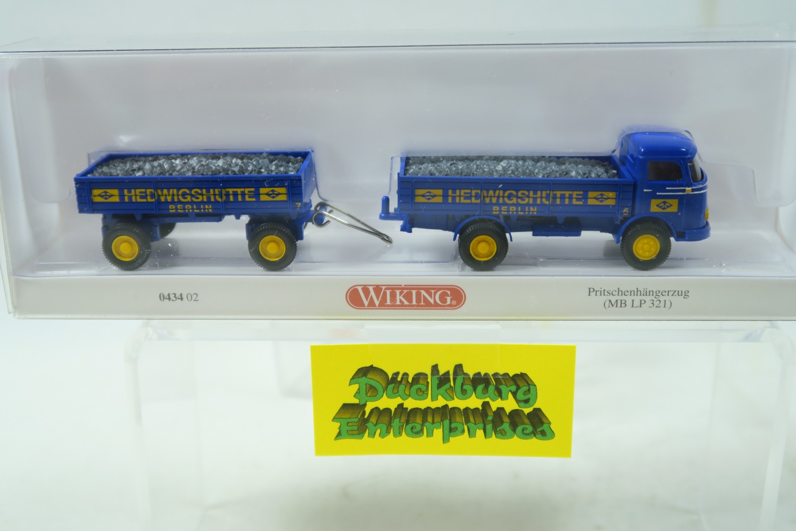 Wiking 043402 MB LP 321 Pritschenhängerzug Hedwigshütte in OVP 1:87 164231