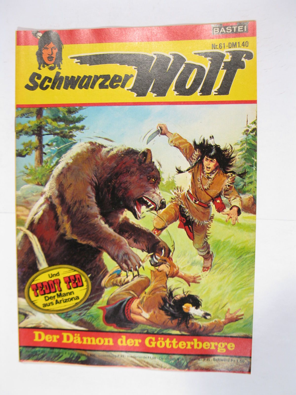 Schwarzer Wolf Nr. 61  Bastei im Zustand (1). 86089