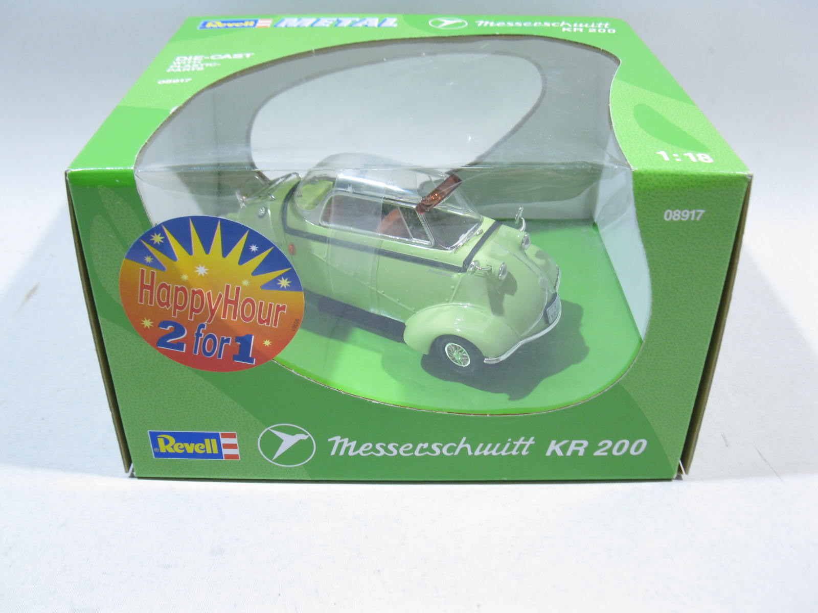 Revell Metal 08917 Messerschmitt Kabinenroller KR 200 in grün  1/18 ma179