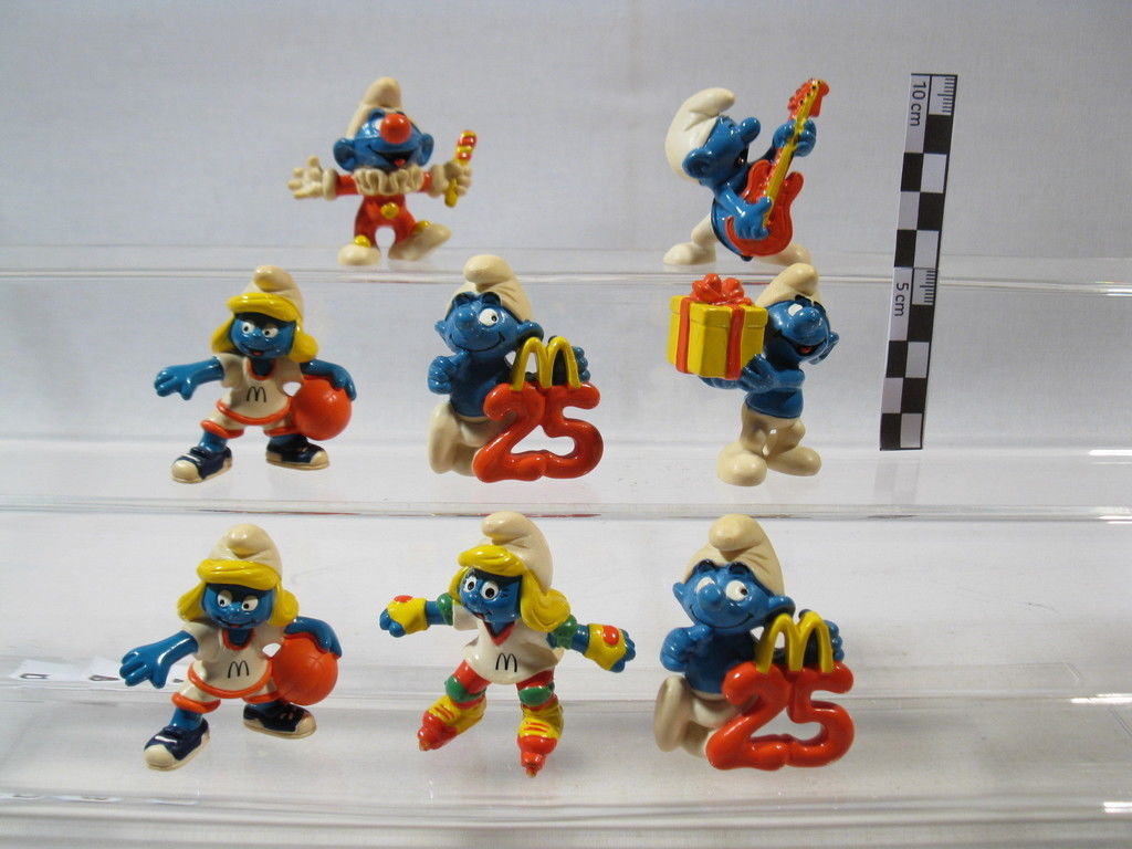 8 x Werbe Schlümpfe von Mc Donalds  Schleich smurf schtroumpf 72919