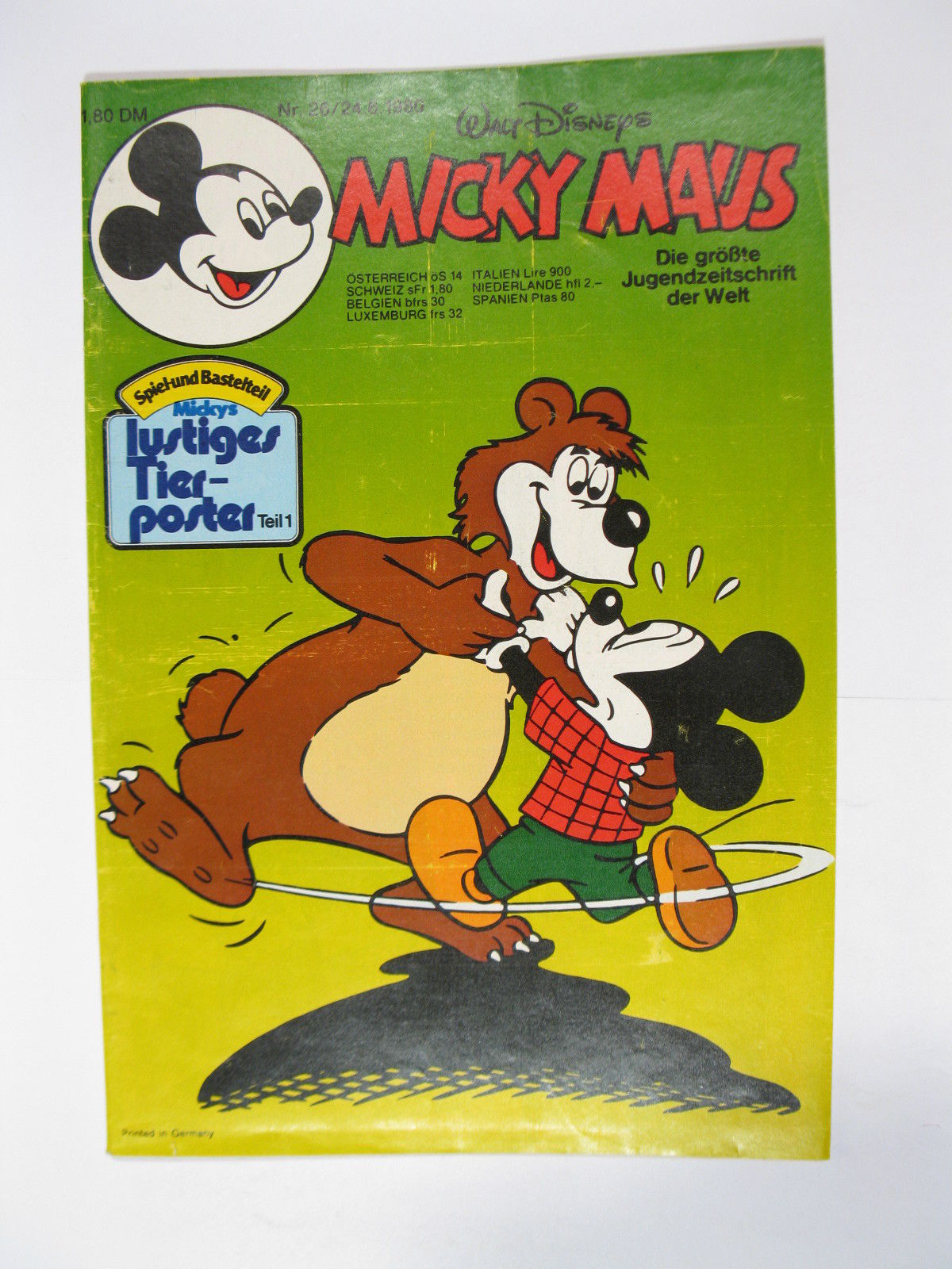 Micky Maus 1980/26  Originalheft vom 24.6.80 im Z (2). 77691