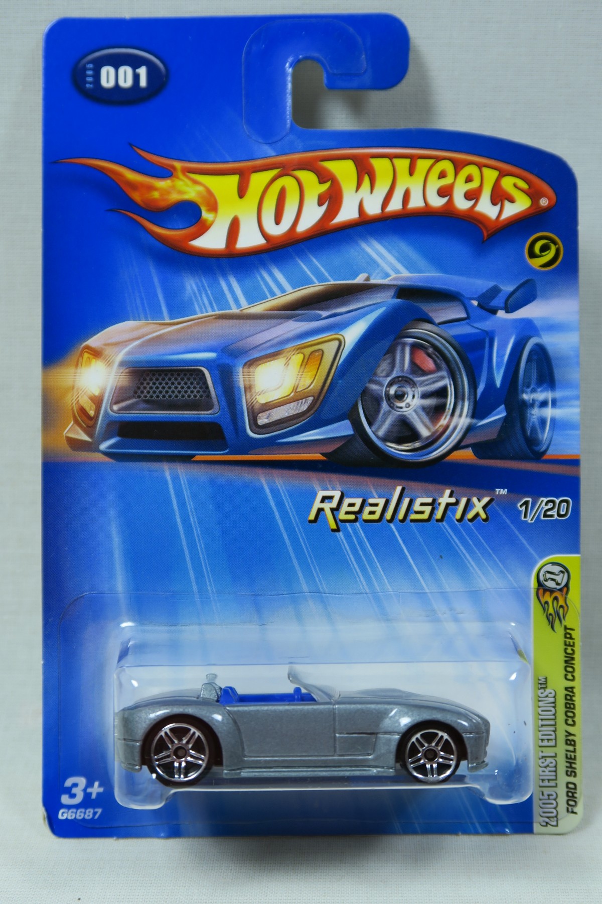 Hot Wheels 2005 Realistix 001 Ford Shelby Cobra 1/20 MOC 138077