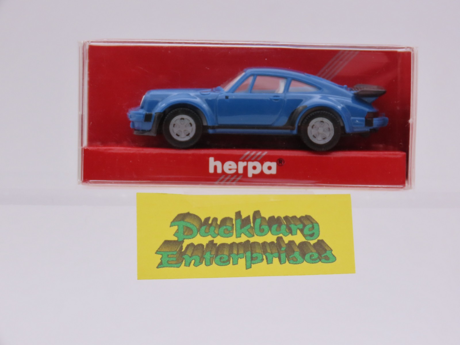 Herpa 020602 Porsche 911 Turbo blau in OVP 1:87 186309