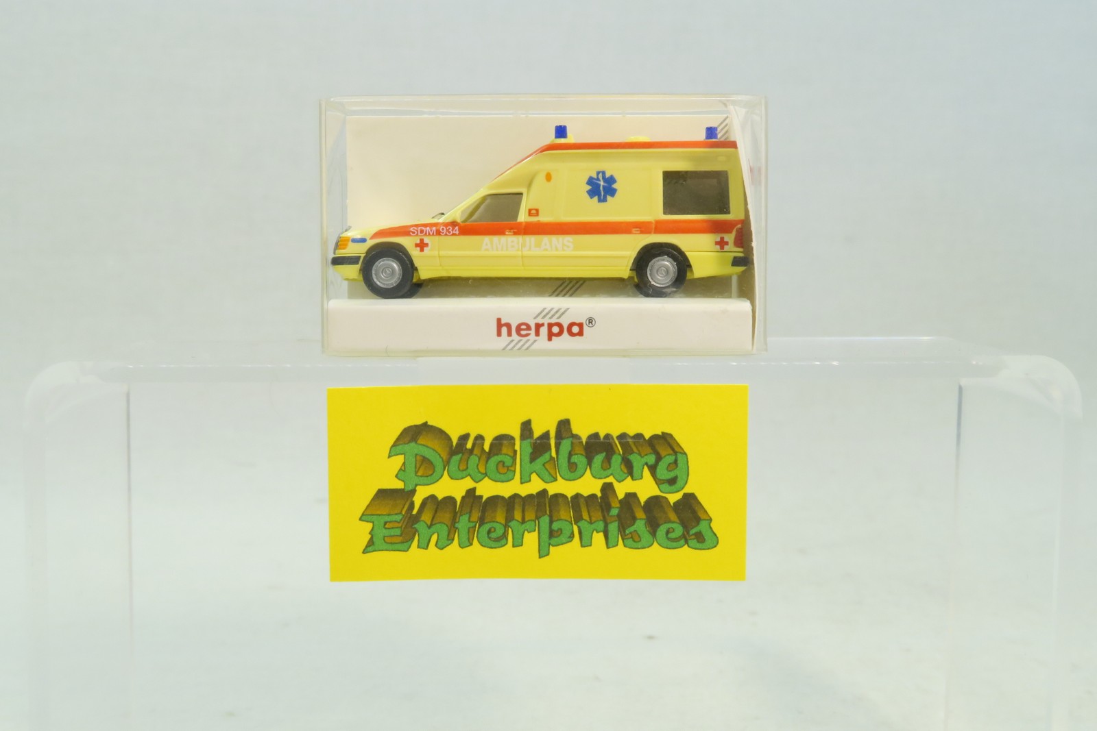 Herpa 042192 Mercedes Benz Krankenwagen Ambulans creme in OVP 1:87 175421