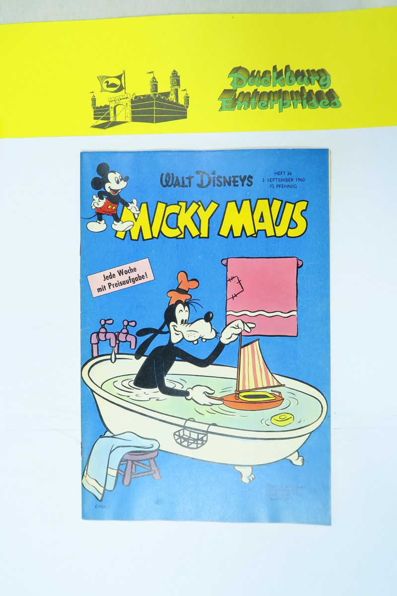 Micky Maus 1960/ 36 vom 3.9.60  Ehapa im Zustand (1-2). 162781