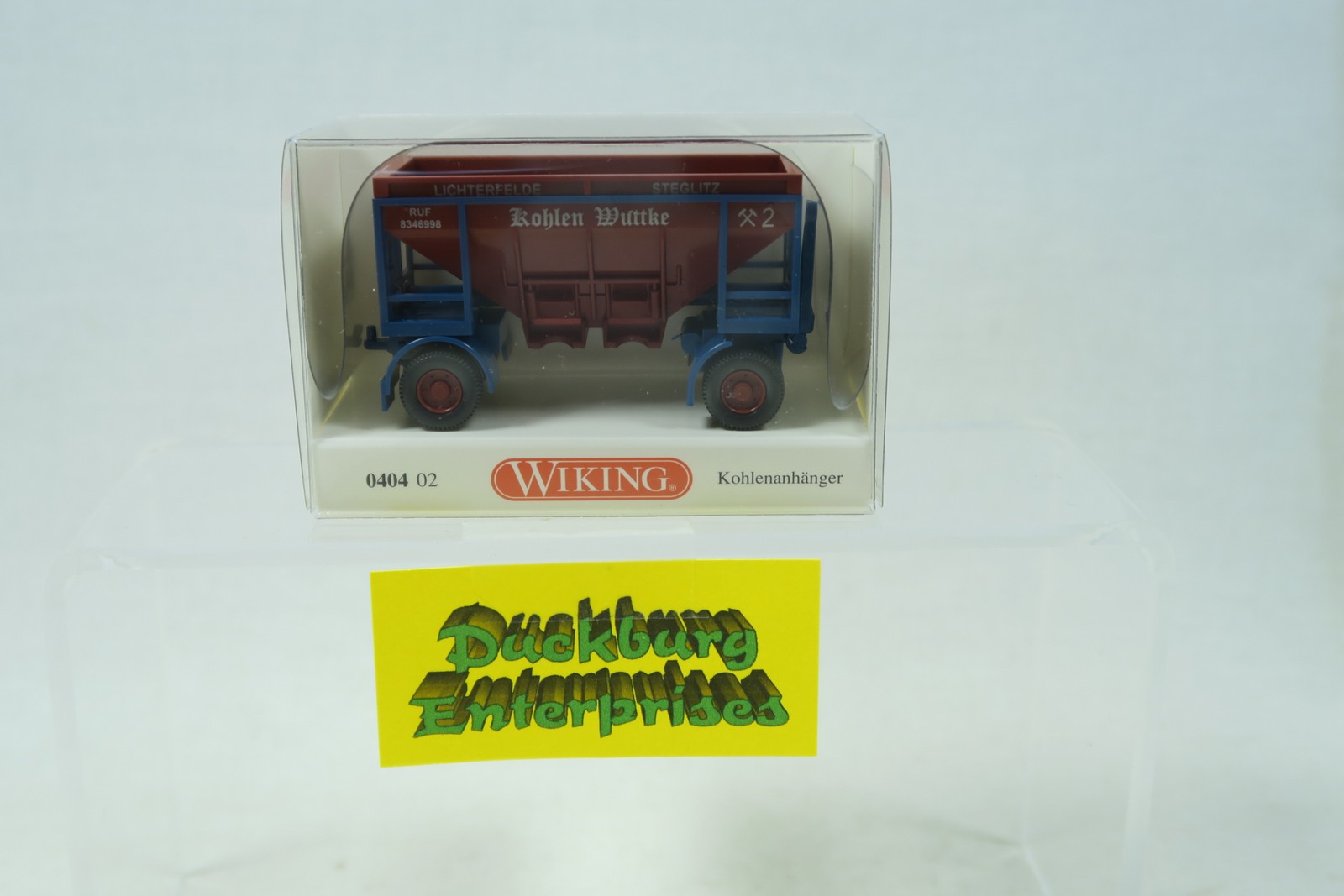 Wiking 040402 x Kohlenanhänger Wuttke Steglitz in OVP 1:87 165999