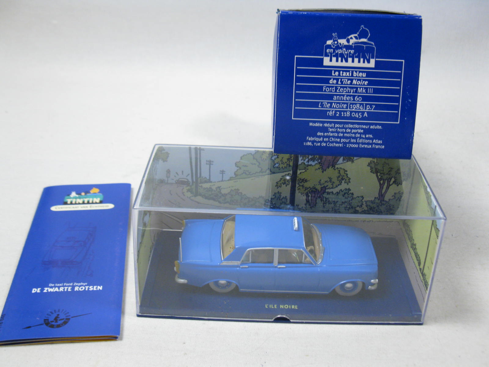 Tintin Tim Modellauto Nr. 45 Taxi aus schwarzer Insel ma353