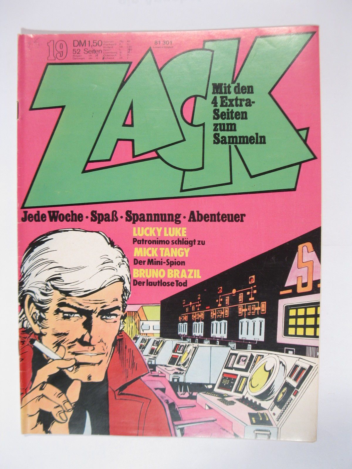 ZACK  Comic Nr. 73/19  Koralle Vlg. im Zustand (1-2). 78547