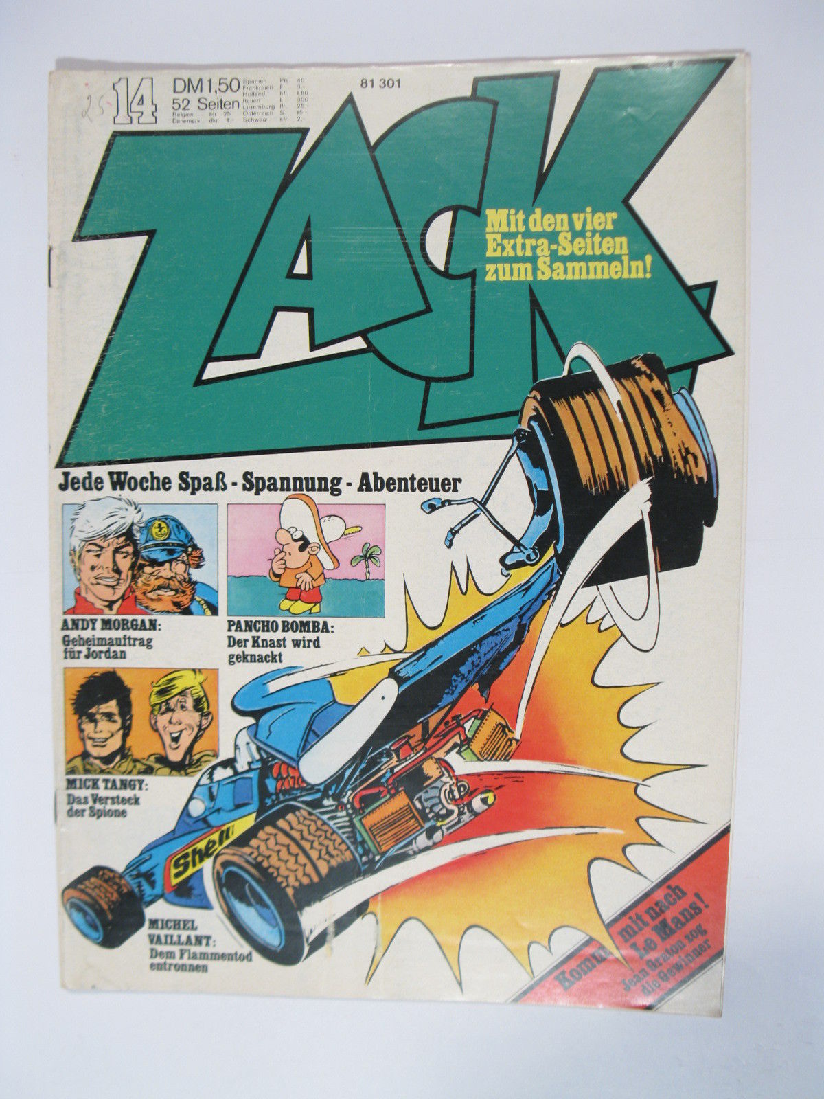 ZACK  Comic Nr. 73/14  Koralle Vlg. im Zustand (1-2). 78539
