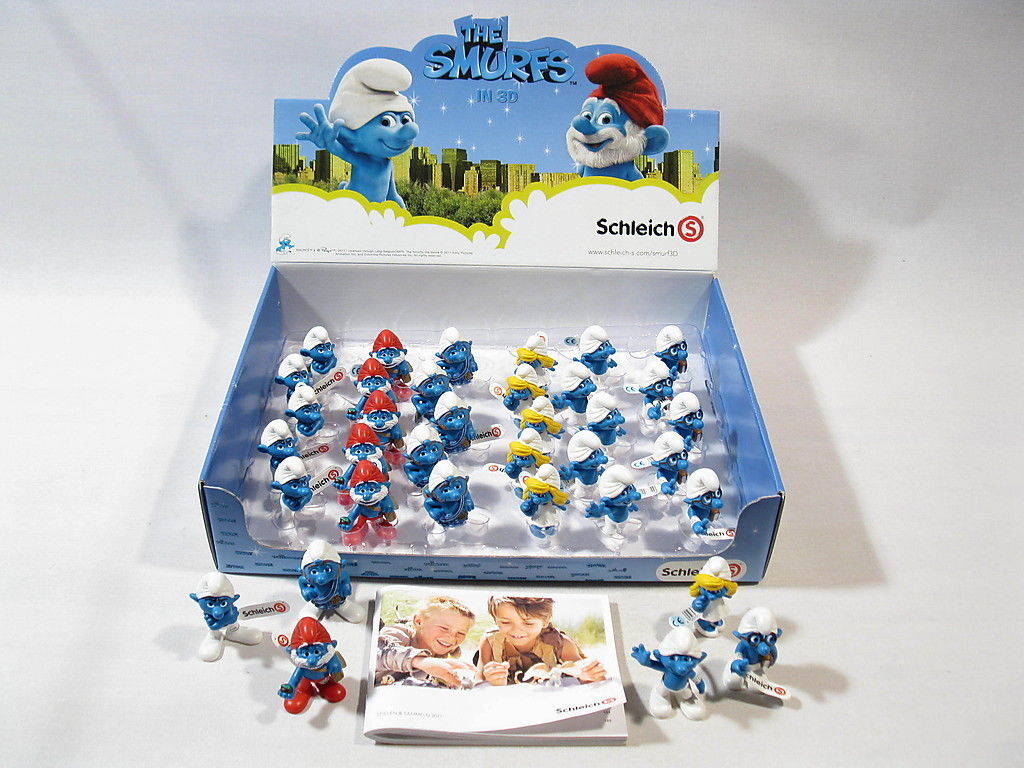 Schlumpf Neuheiten Mai 2011: KINOFILM Schlümpfe  DISPLAYBOX  Schleich Nr. 20901