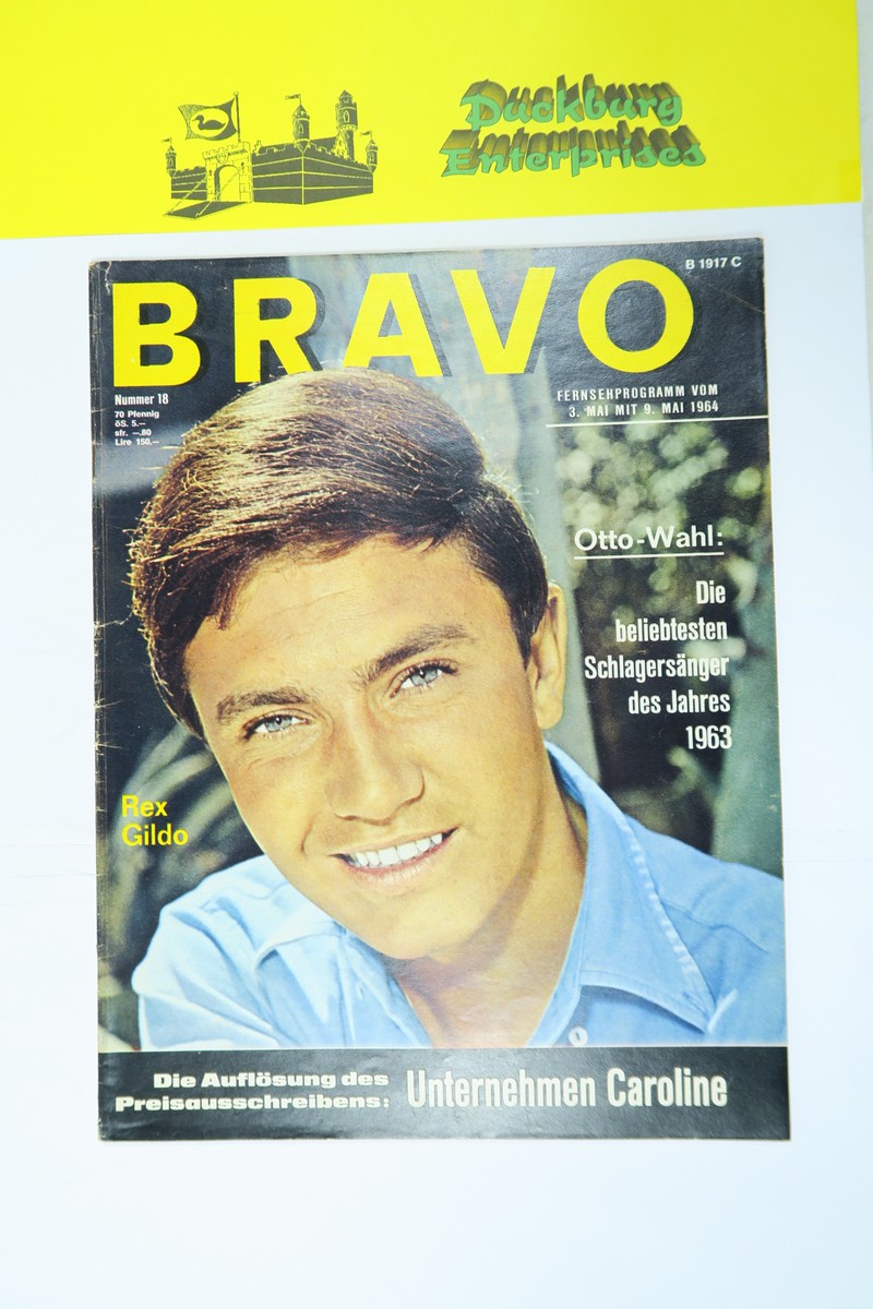 Bravo 1964 /18 vom 28.4.1964 Rex Gildo, Brad Harris, Pierre Brice, Th. Fritsch 159015