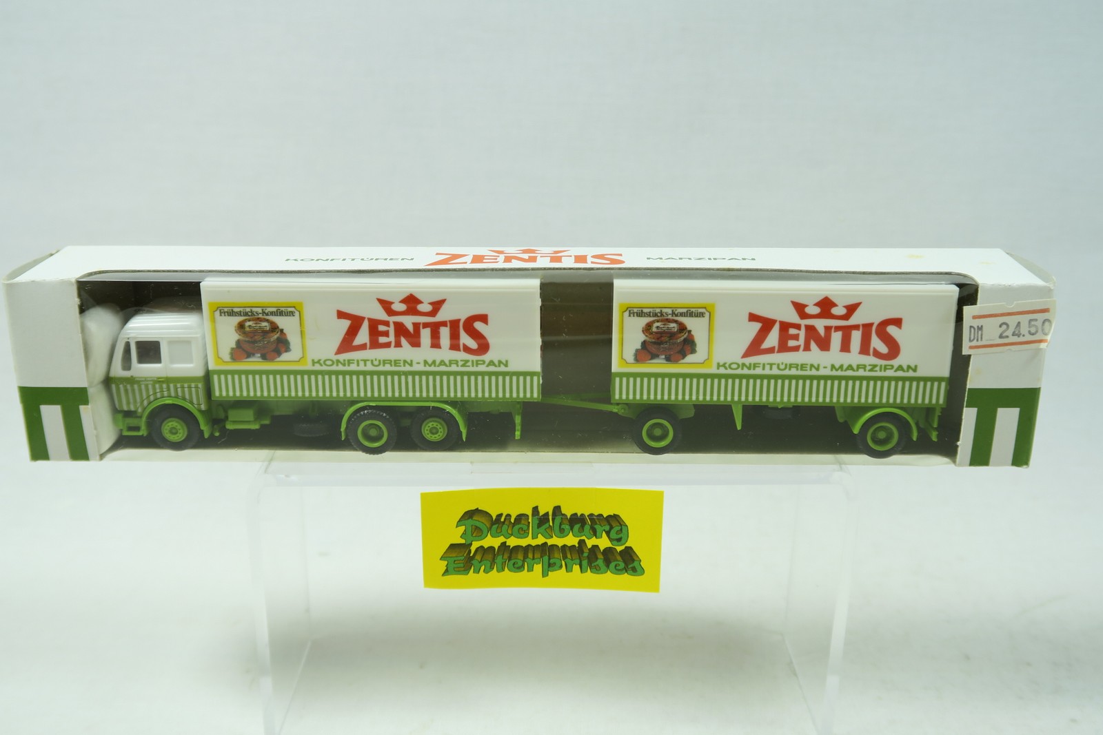 Albedo 1:87 LKW x MB Lastzug mit Hänger Zentis Herpa in OVP 169161