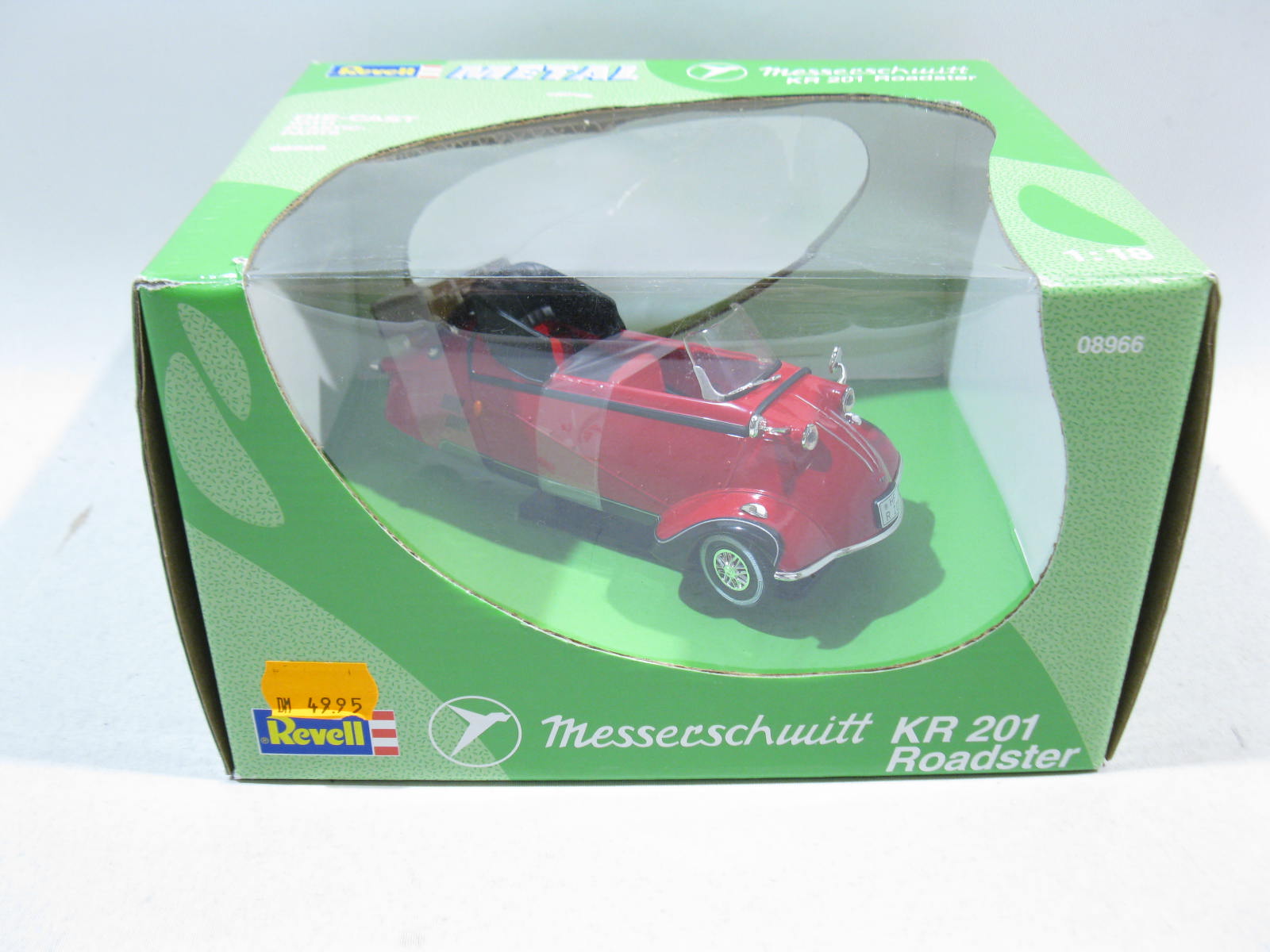 Revell Metal 08966 Messerschmitt Kabinenroller Roadster KR 201 in rot  1/18 ma181