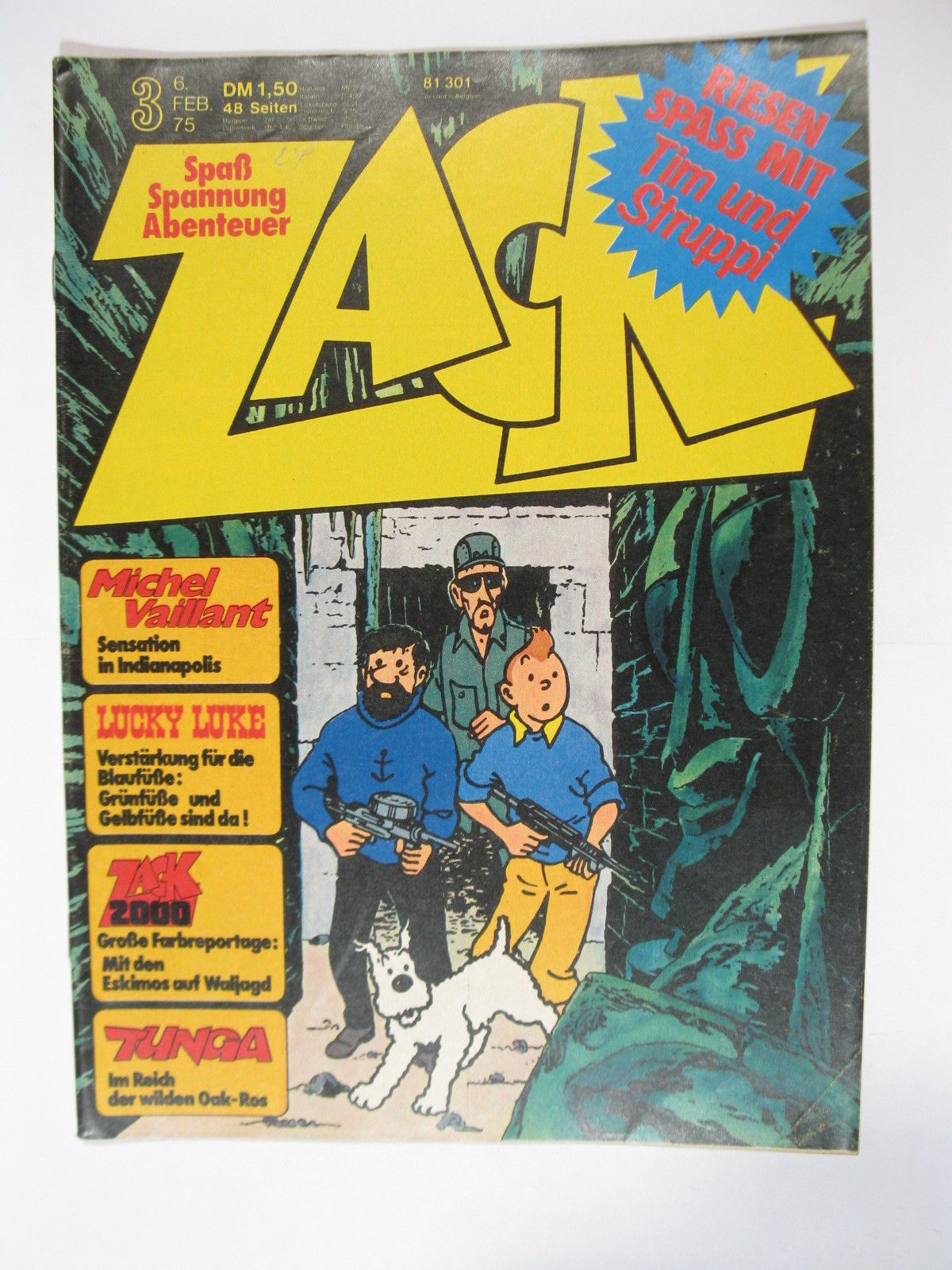 ZACK  Comic Nr. 75/ 3  Koralle Vlg. im Zustand (1-2). 78615