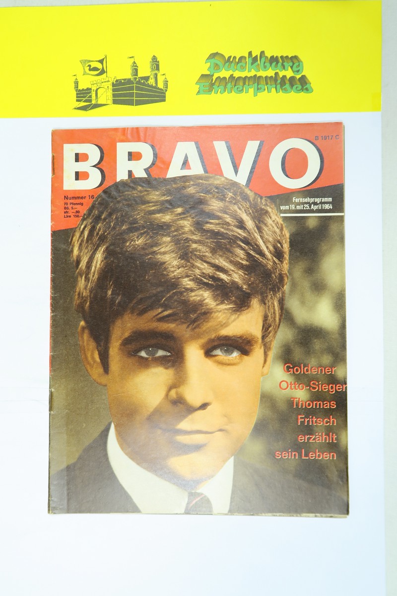 Bravo 1964 /16 vom 14.4.1964 Doris Day, Pierre Brice, Beatles, Thomas Fritsch  159005