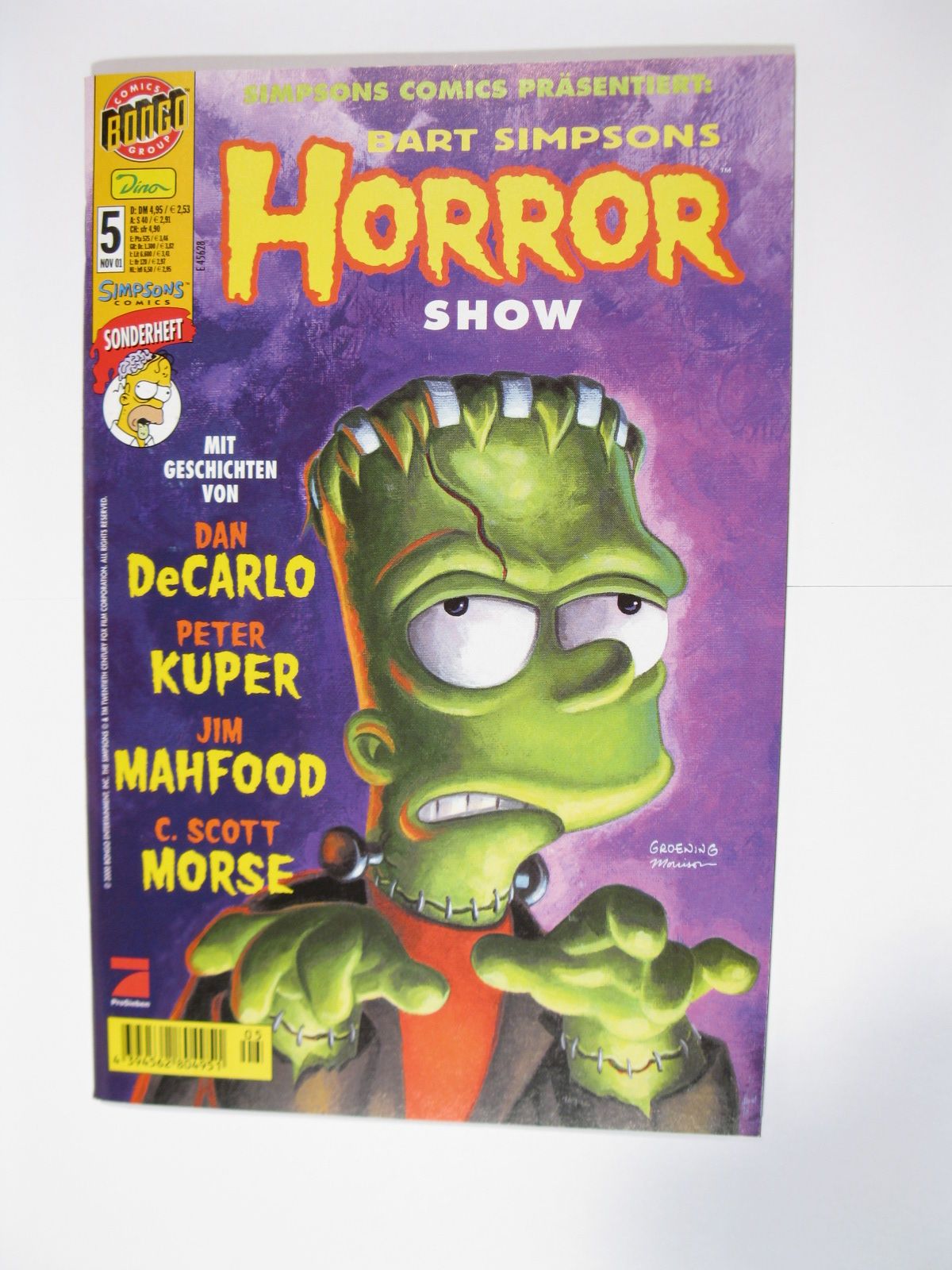 Bart Simpsons Horror Show Nr. 5 Dino Verlag im Zustand (0-1). 96073