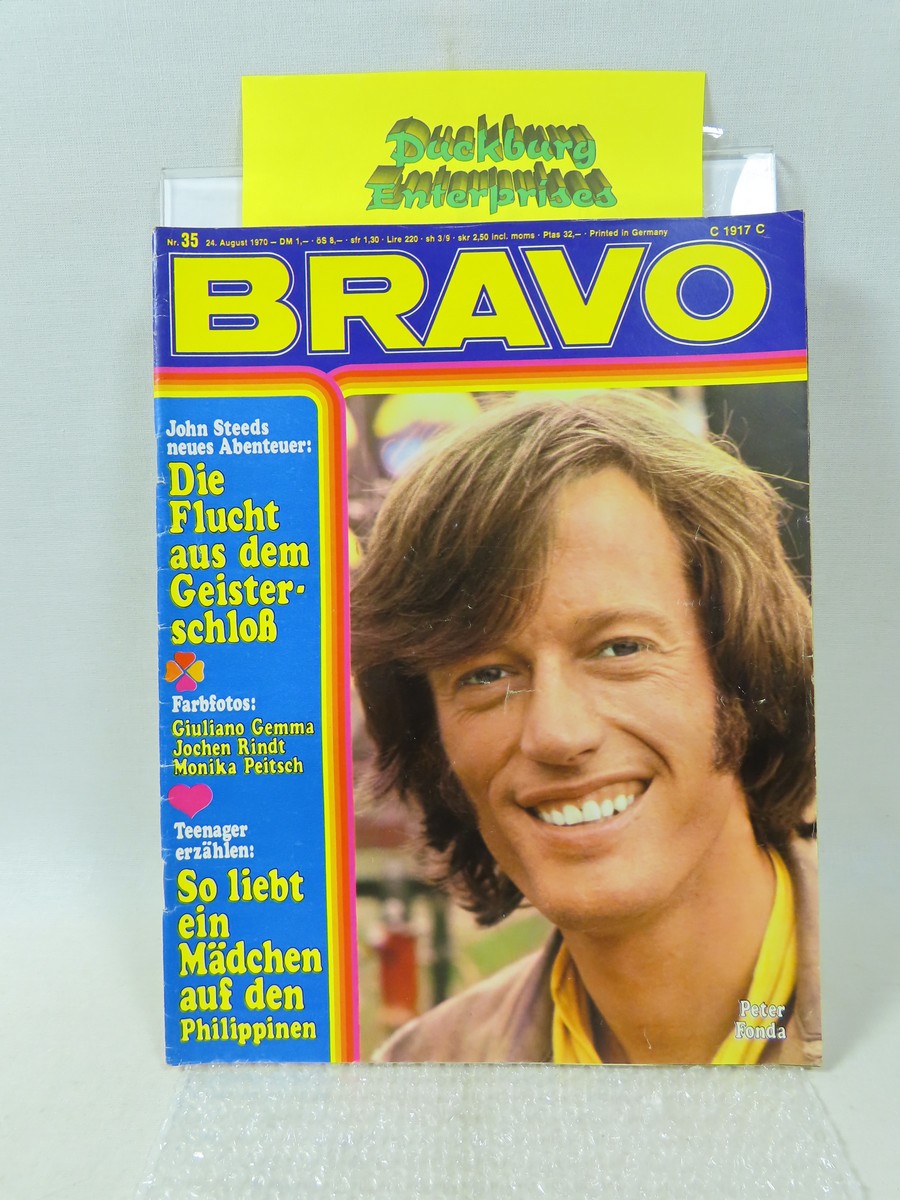 Bravo 1970 /35  vom 24.8.1970 P. Fonda, M Peitsch, Linda Evans, Wilcke 159437