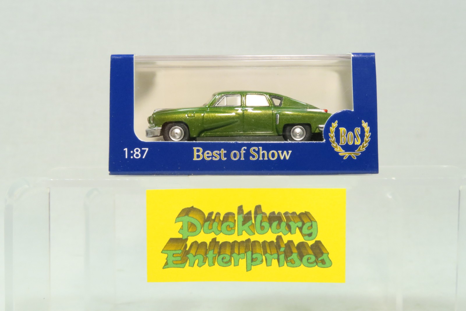 Best of Show 1:87 PKW BOS 87286 Tucker Torpedo in dunkelgrün metallic OVP 185235