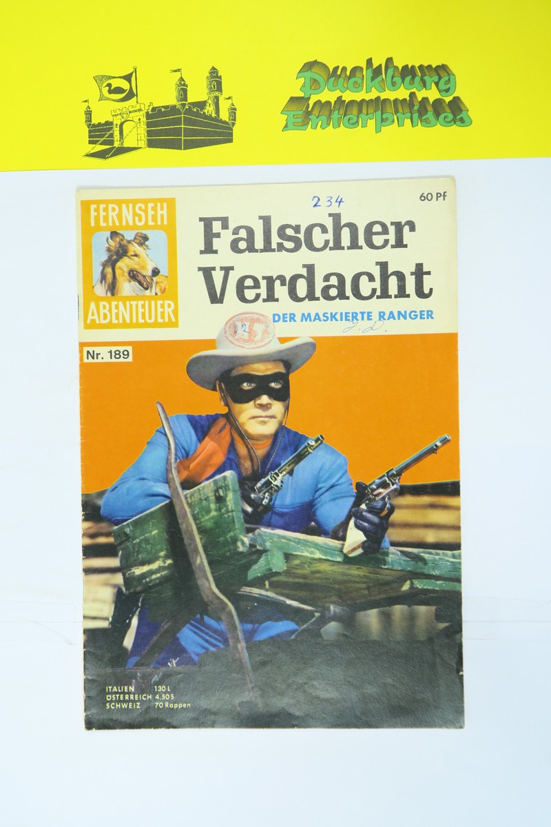 Fernsehabenteuer Lone Ranger Nr.189  Tessloff Vlg. im Z (2 NZ ). 153741