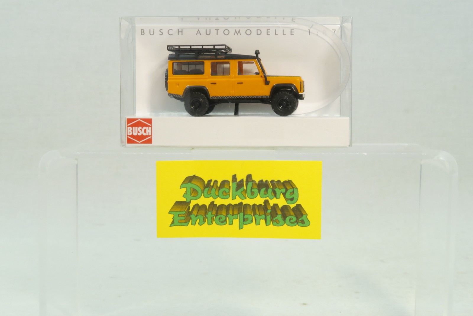 Busch 1:87 PKW Land Rover Defender 50323 orange in OVP 184813