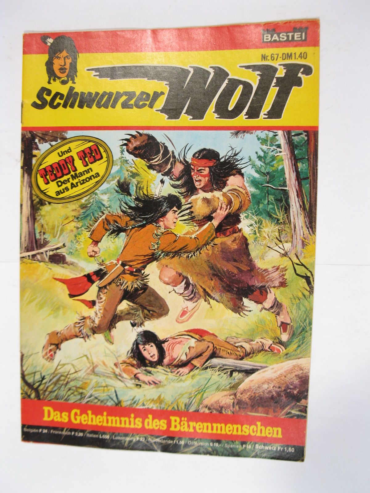 Schwarzer Wolf Nr. 67  Bastei im Zustand (1/1-2). 86093