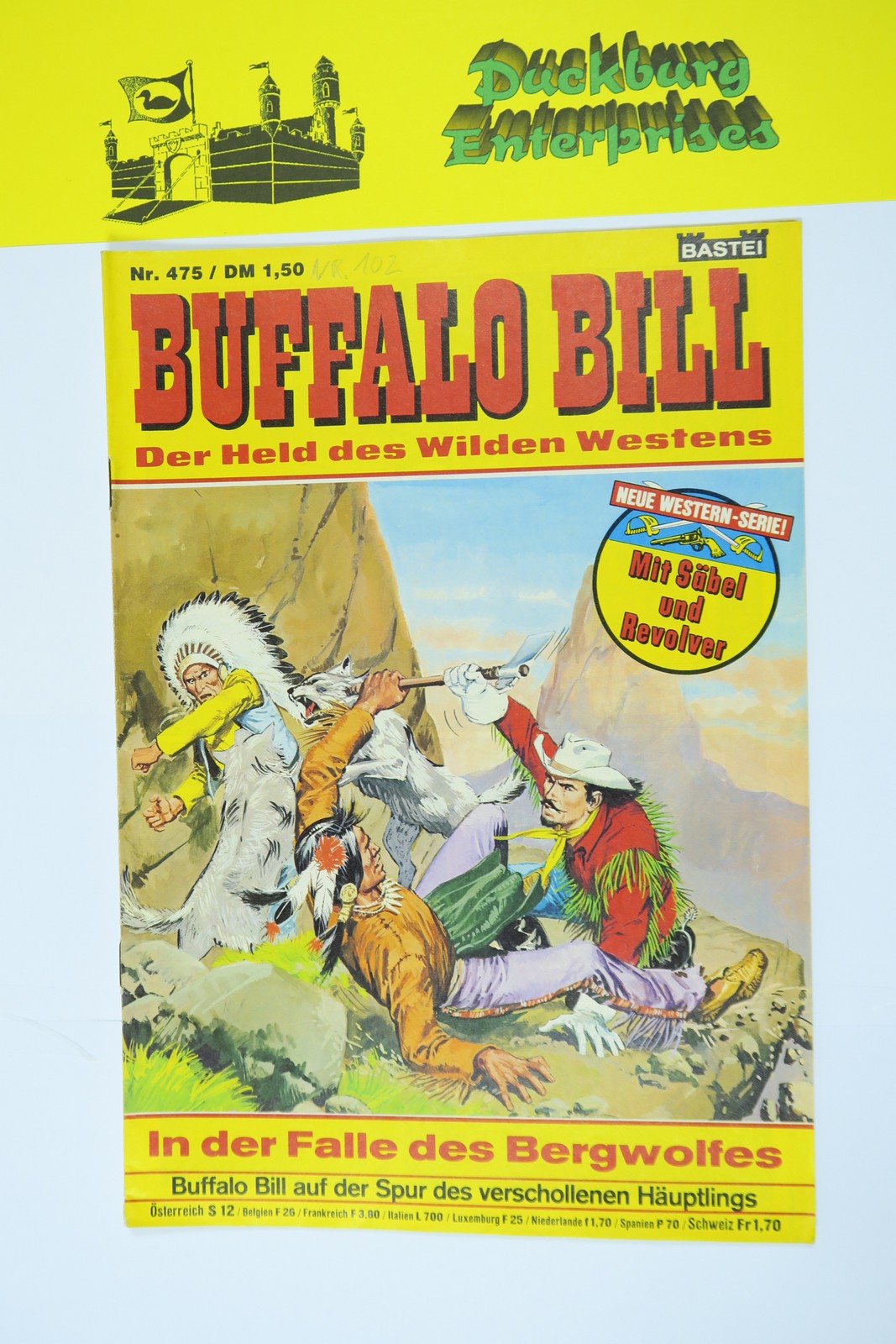 Buffalo Bill Nr. 475  Wäscher Bastei im Zustand (2). 161285