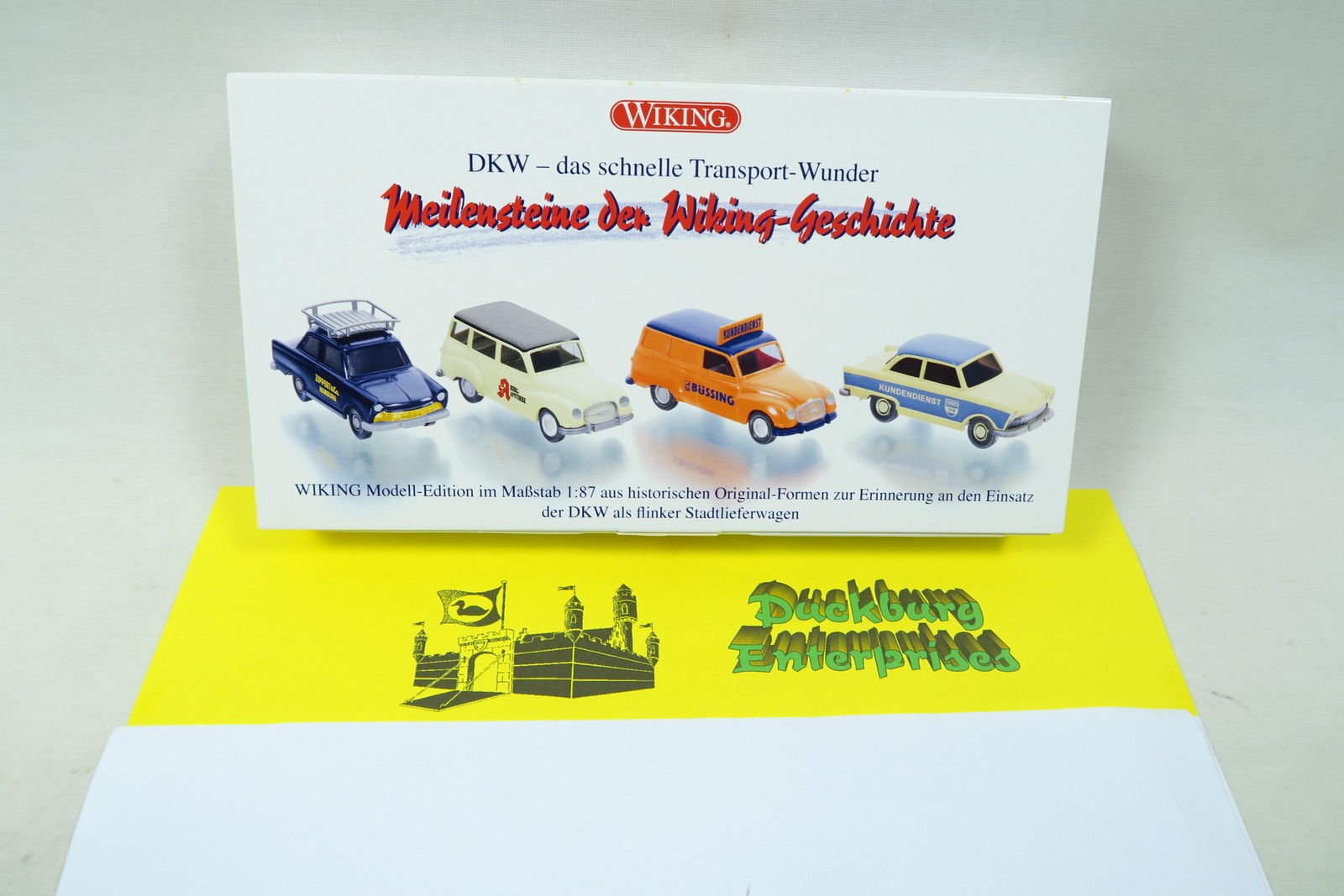 Wiking 099076 Meilensteine DKW das schnelle Transport Wunder Set  1:87 185249