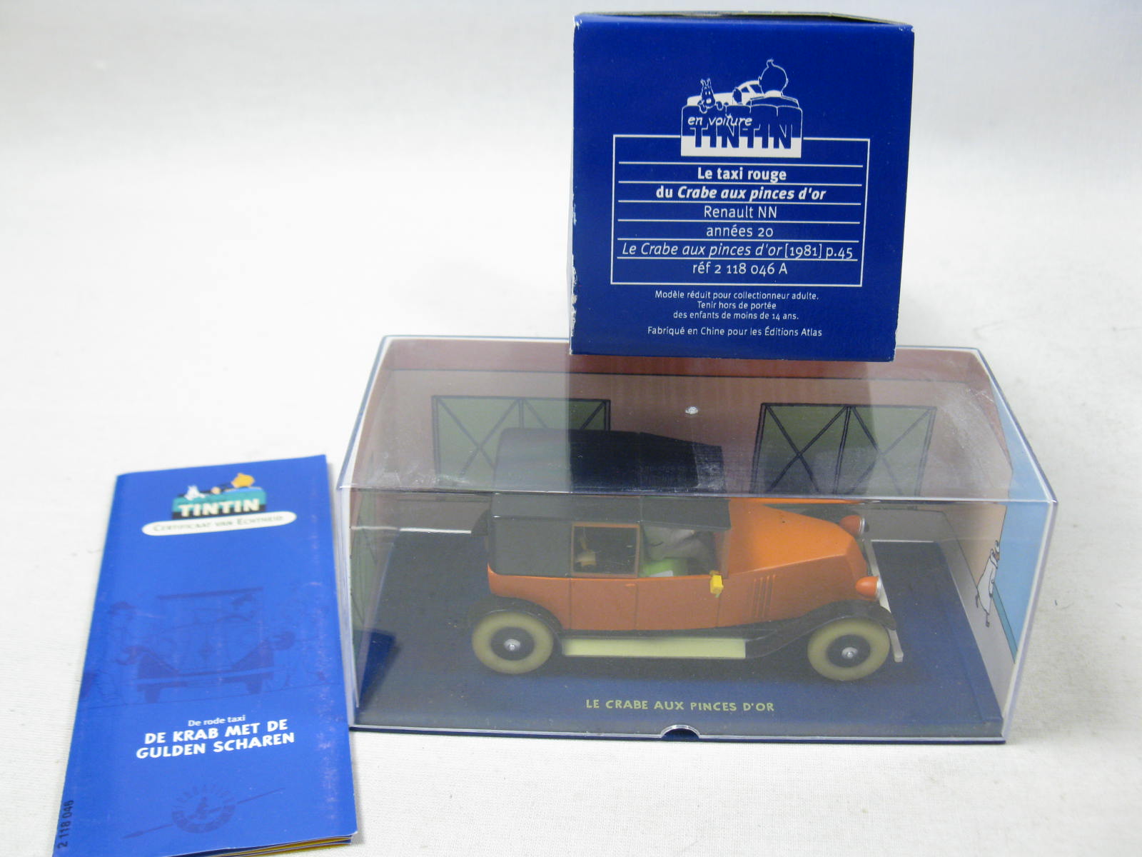 Tintin Tim Modellauto Nr. 46 Renault Taxi aus Krabbe ma355