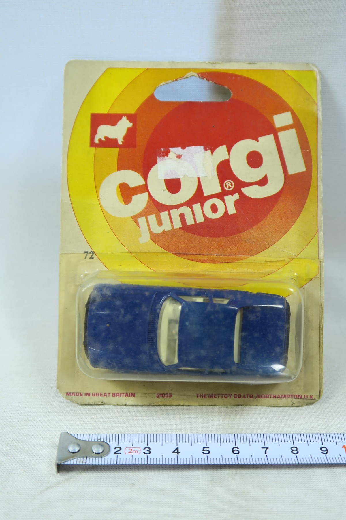 Corgi Junior Jaguar # 72 in blau von 1970 138707