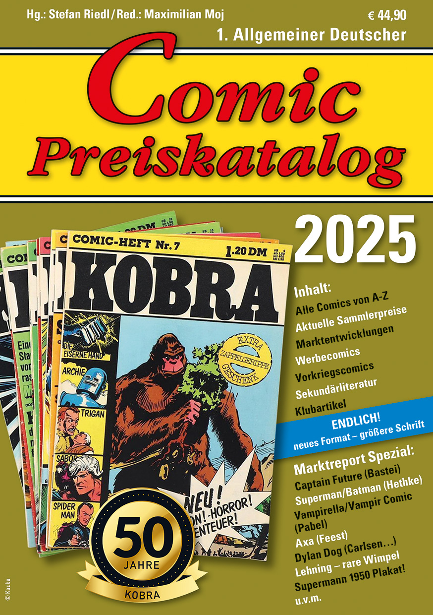 Comic Preiskatalog 2025 Sc Preise für Micky Maus, Sigurd, Nick, Superman - sofort lieferbar