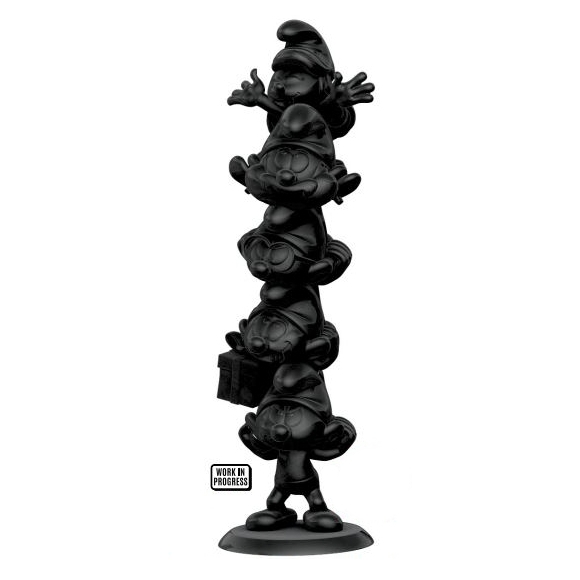 Schlumpf Turm schwarz 35cm Kunstharz von Plastoy Collectoys  - Vorbestellung