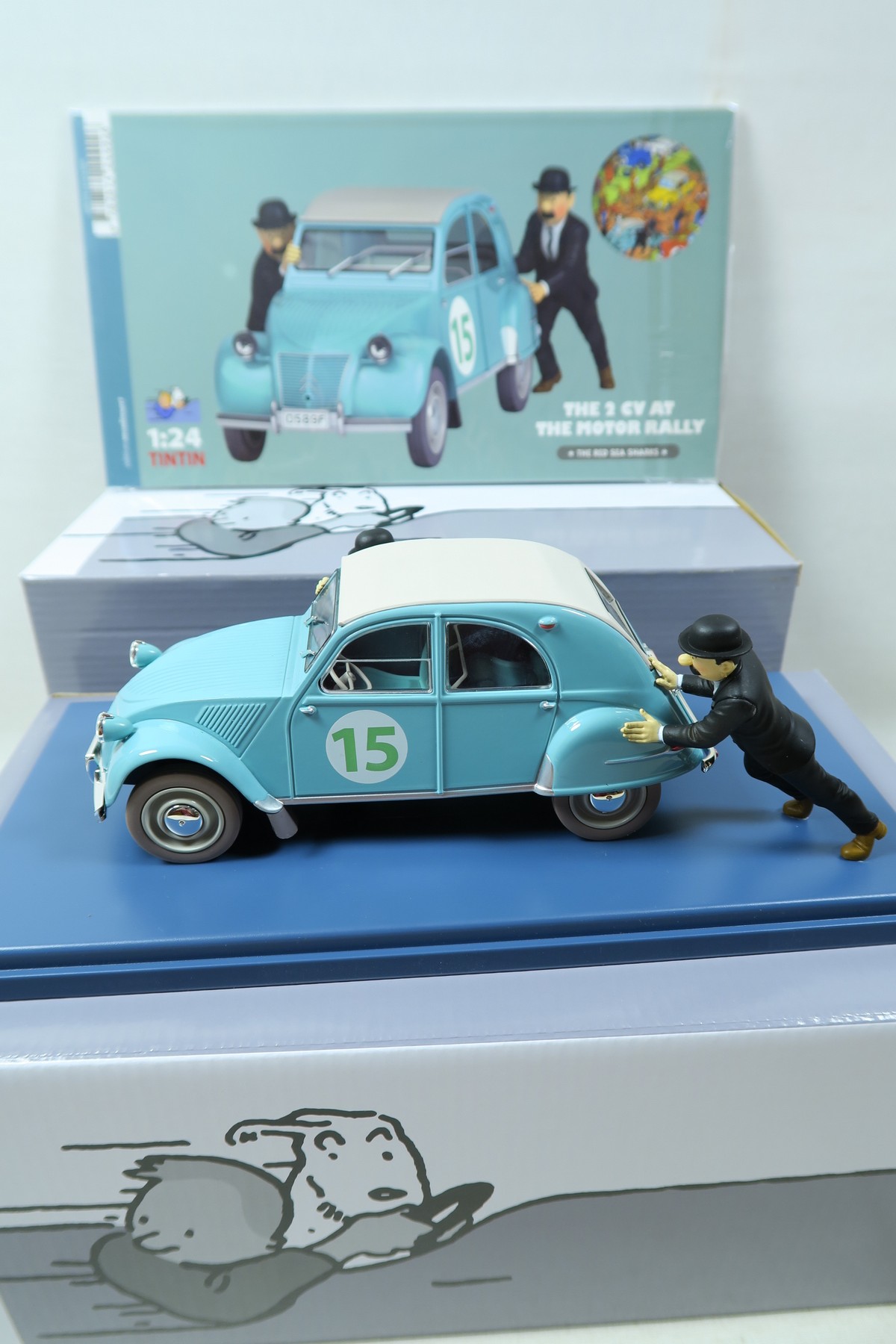 Tim & Struppi Tintin Auto 1/24 Citroen 2CV Rally  Moulinsart 29954 xx